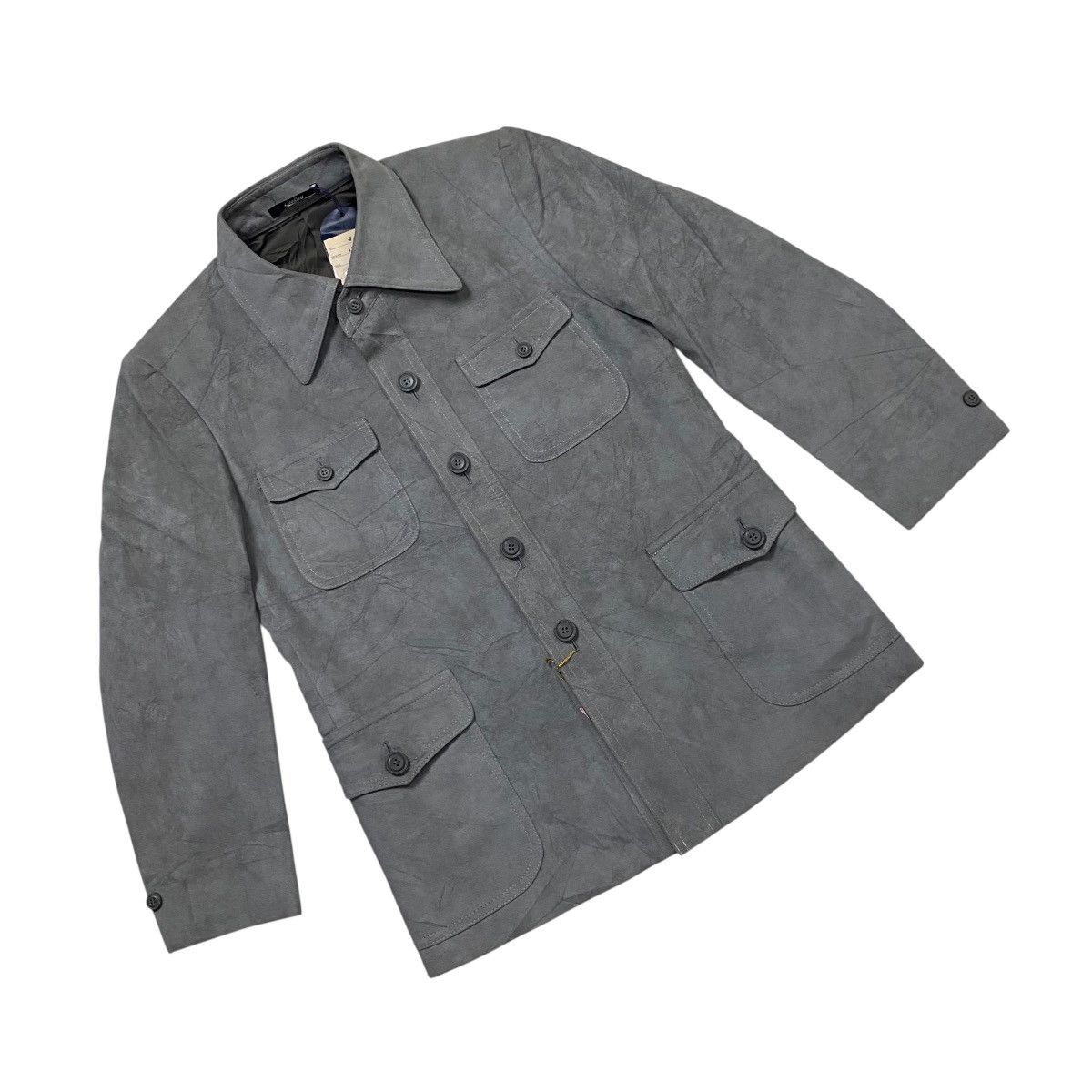 Leather Ecsaine suede leather jacket Size US M / EU 48-50 / 2 - 2 Thumbnail