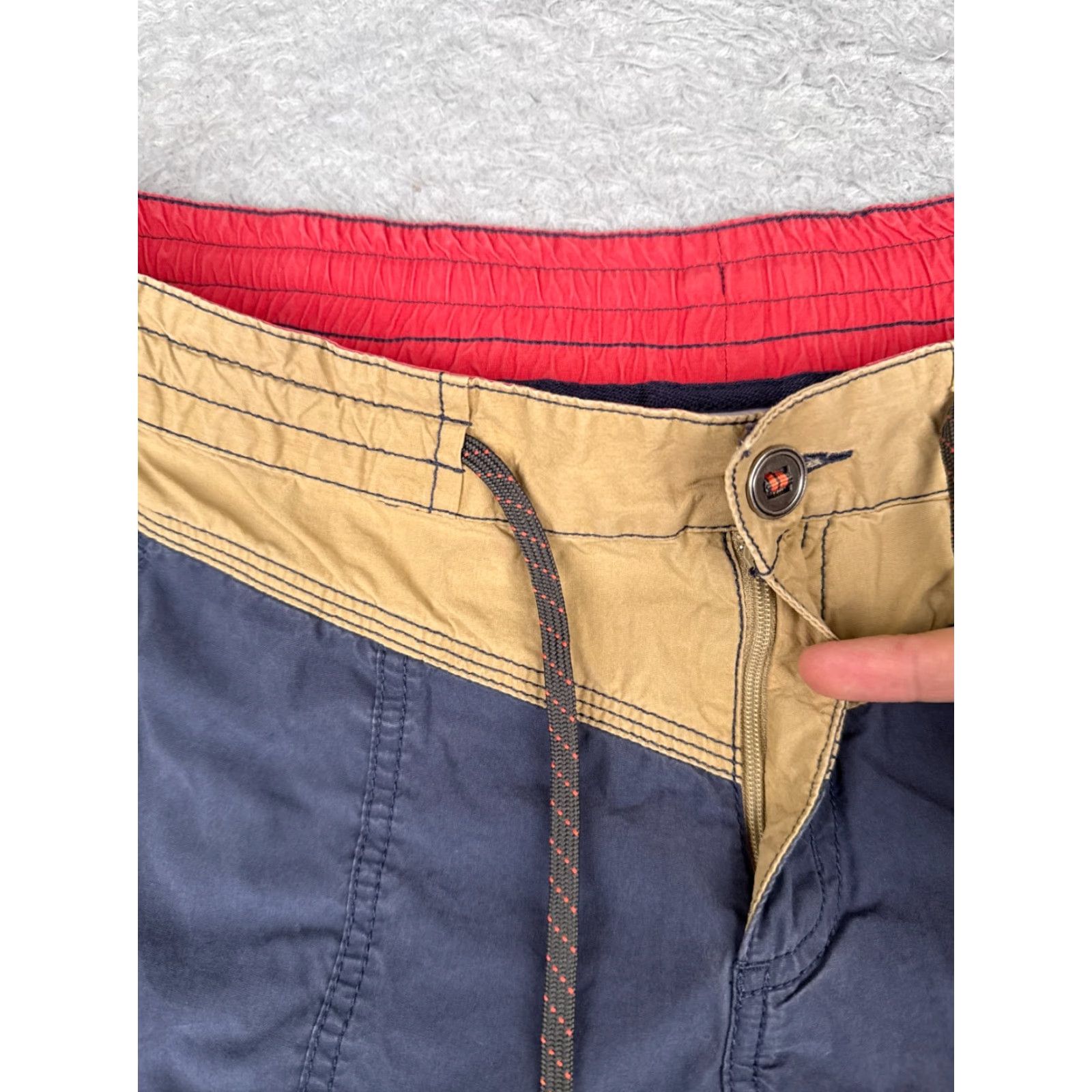 Vintage Columbia Women's Shorts Size 12 Blue 100% Cotton Hiking Cargo Pockets Regular Fit Size 34" / US 12 / IT 48 - 6 Thumbnail
