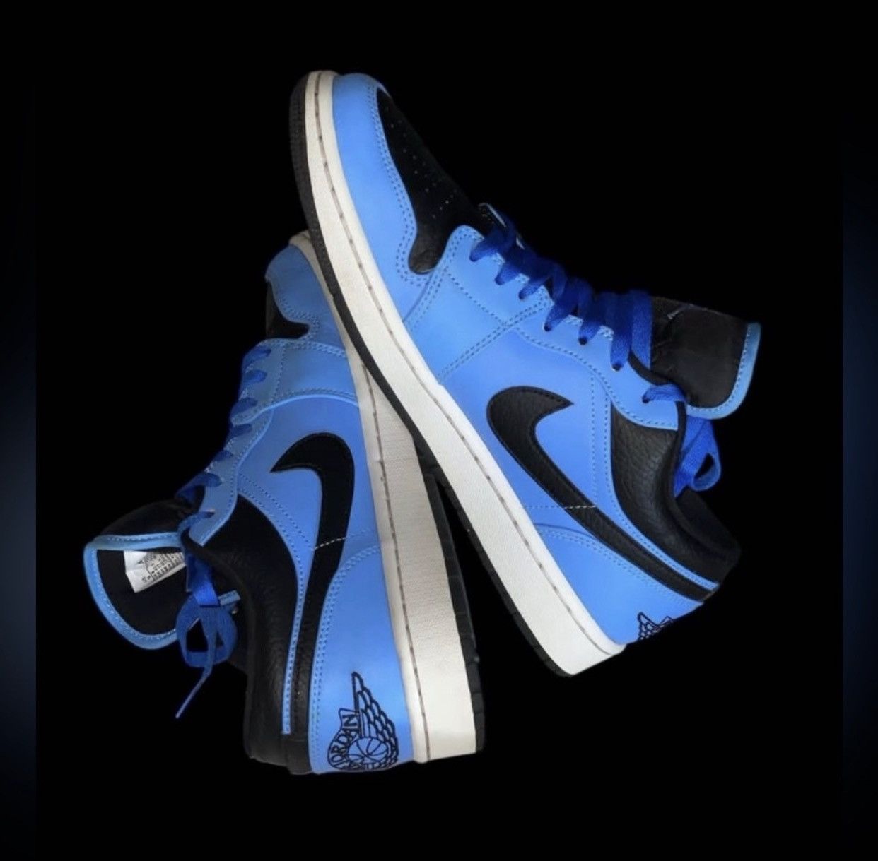 Nike Nike Air Jordan 1 Mid University Blue Black Size 9 Size US 9 / EU 42 - 8 Thumbnail