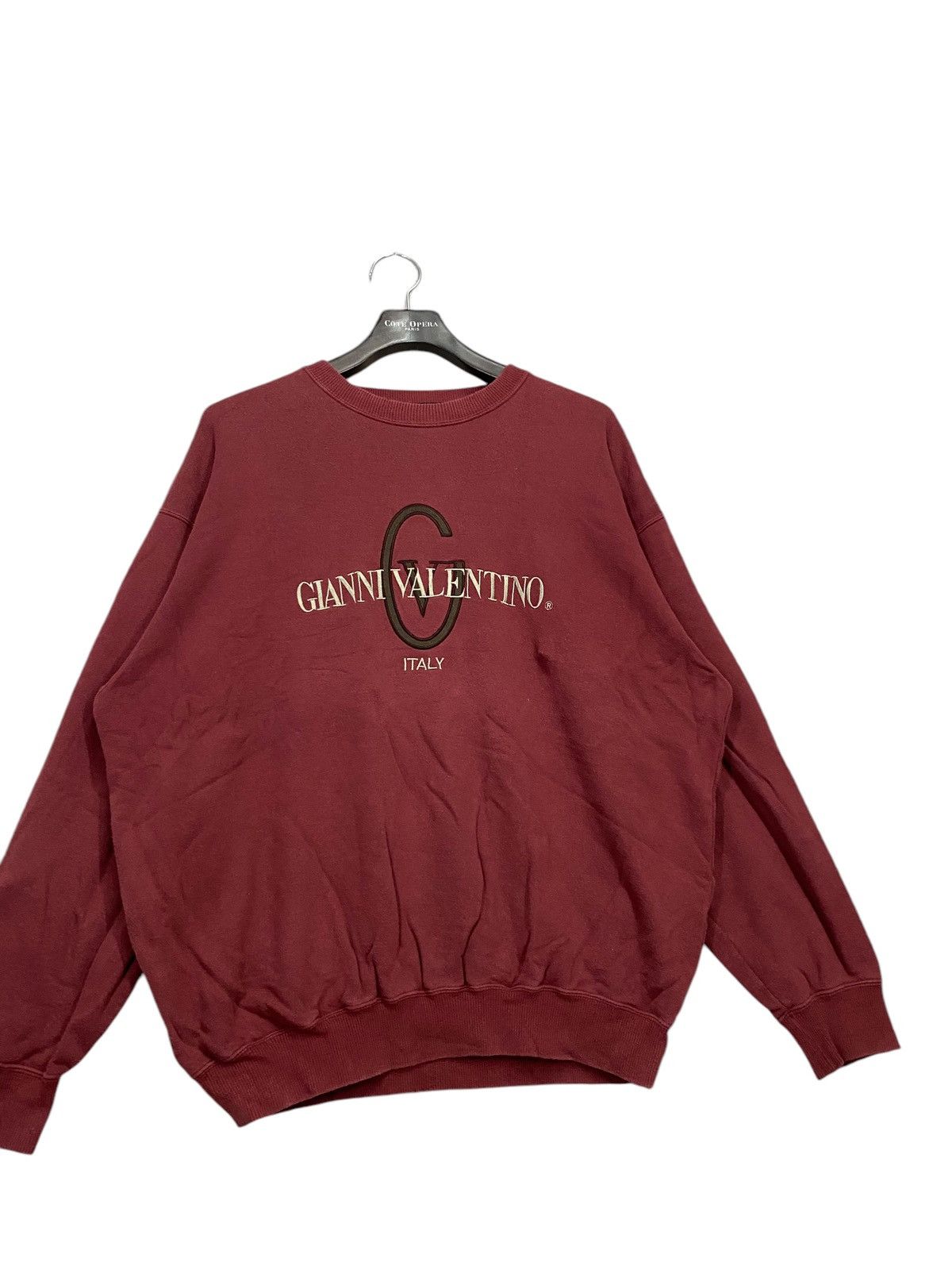 Gianni Valentino × Vintage Gianni valentino spell out emboidery sweatshirt size 3L Size US XXL / EU 58 / 5 - 5 Thumbnail