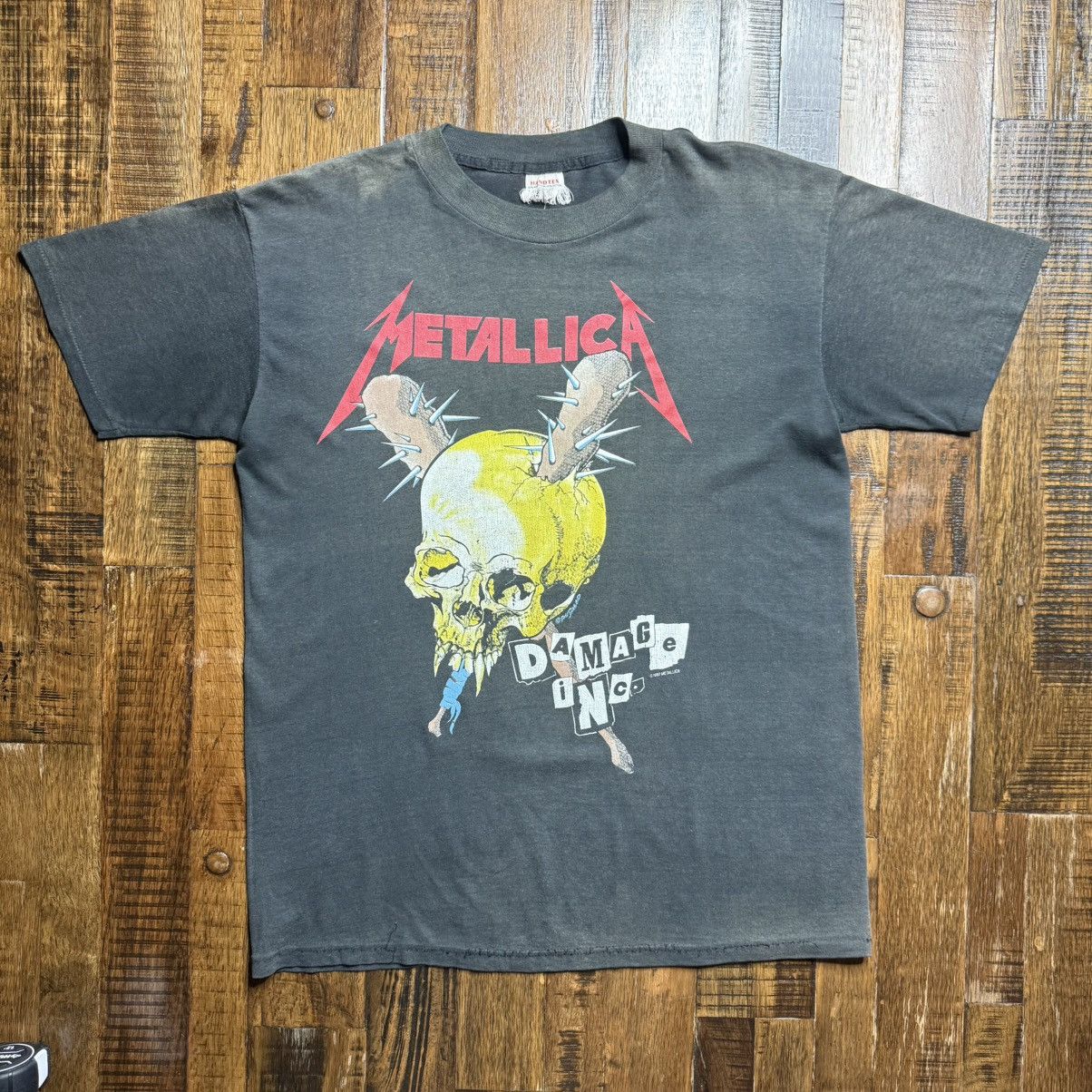 Metallica VTG 1987 Metallica Damage Inc Tee Single Stitch L/XL Size US L / EU 52-54 / 3 - 1 Thumbnail