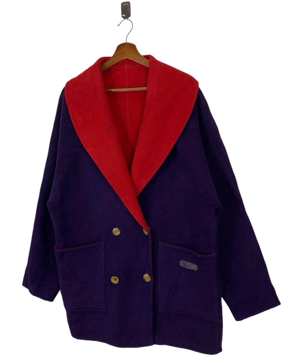 Designer × Vintage ⚡️⚡️ WEILL PARIS DOUBLE BREASTED WOOL COAT Size M / US 6-8 / IT 42-44 - 2 Thumbnail
