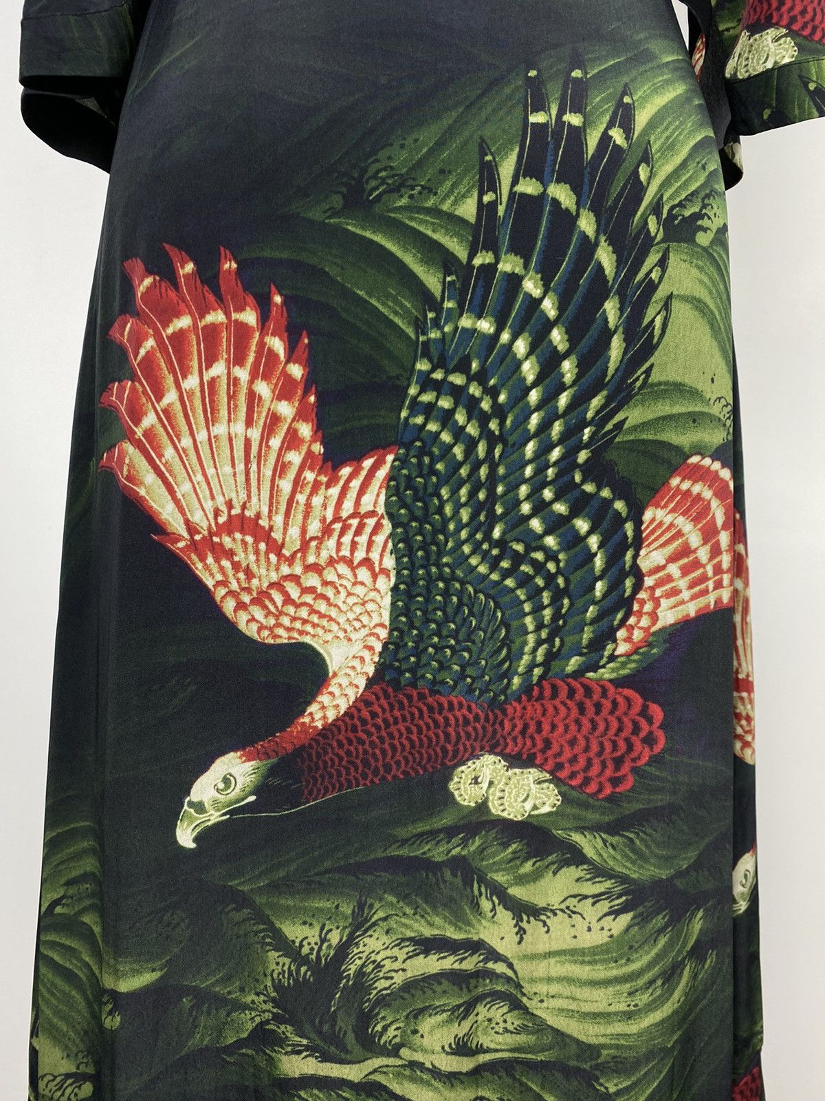 Allsaints × Designer Allsaints Delana Swoop Dress Maxi Floral Pattern Pleated Size XS / US 0-2 / IT 36-38 - 18 Thumbnail