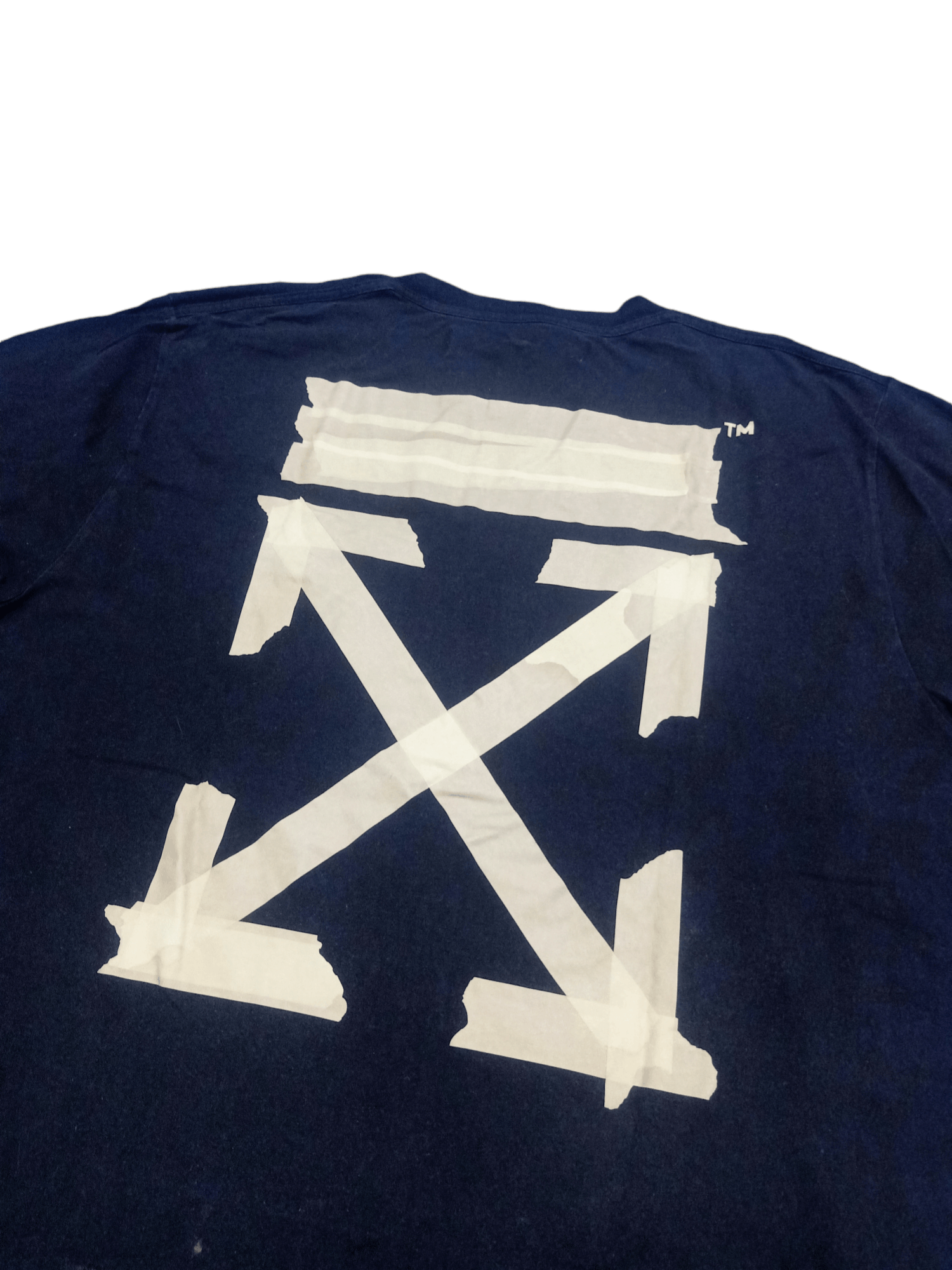 Off-White × Virgil Abloh Off-White Tape Arrows Oversized Tee T-Shirt Size US L / EU 52-54 / 3 - 8 Thumbnail