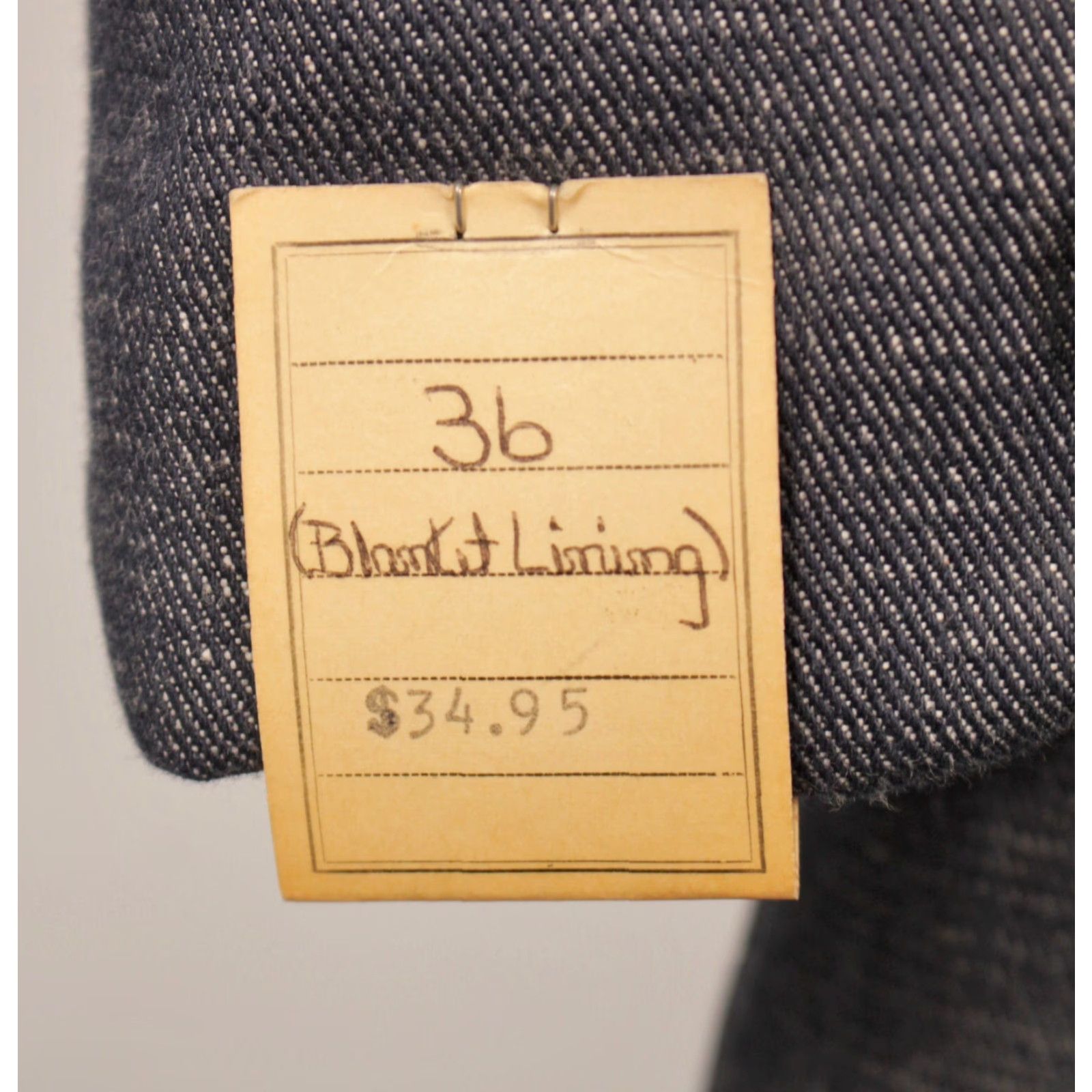 Vintage VTG 1960s Denim Norfolk Style Ely Coat Mens 36 Blue Coat Norfolk Look 60s Jacket Vintage Denim Size US XXS / EU 40 - 4 Thumbnail