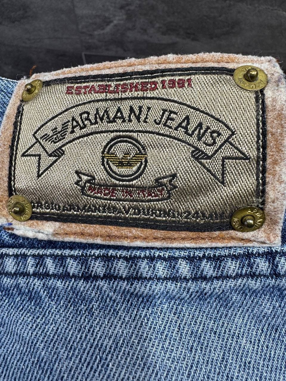 Giorgio Armani Vintage 90s Italy Giorgio Armani Distressed Baggy Jeans Size US 36 / EU 52 - 16 Thumbnail