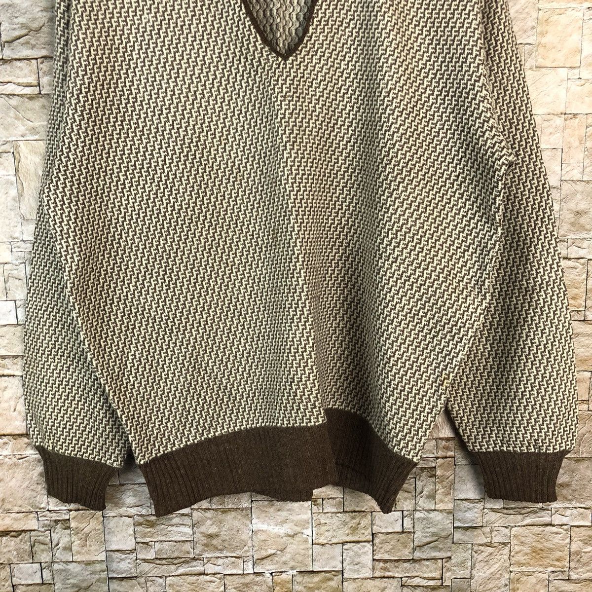 Homespun Knitwear × Japanese Brand Argus Brown vintage japan Knitwear #A1111 Size US M / EU 48-50 / 2 - 6 Thumbnail