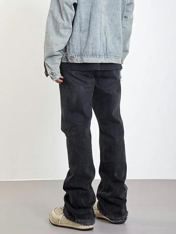 VIBE distressed flared fade jeans Size US 34 / EU 50 - 5 Thumbnail