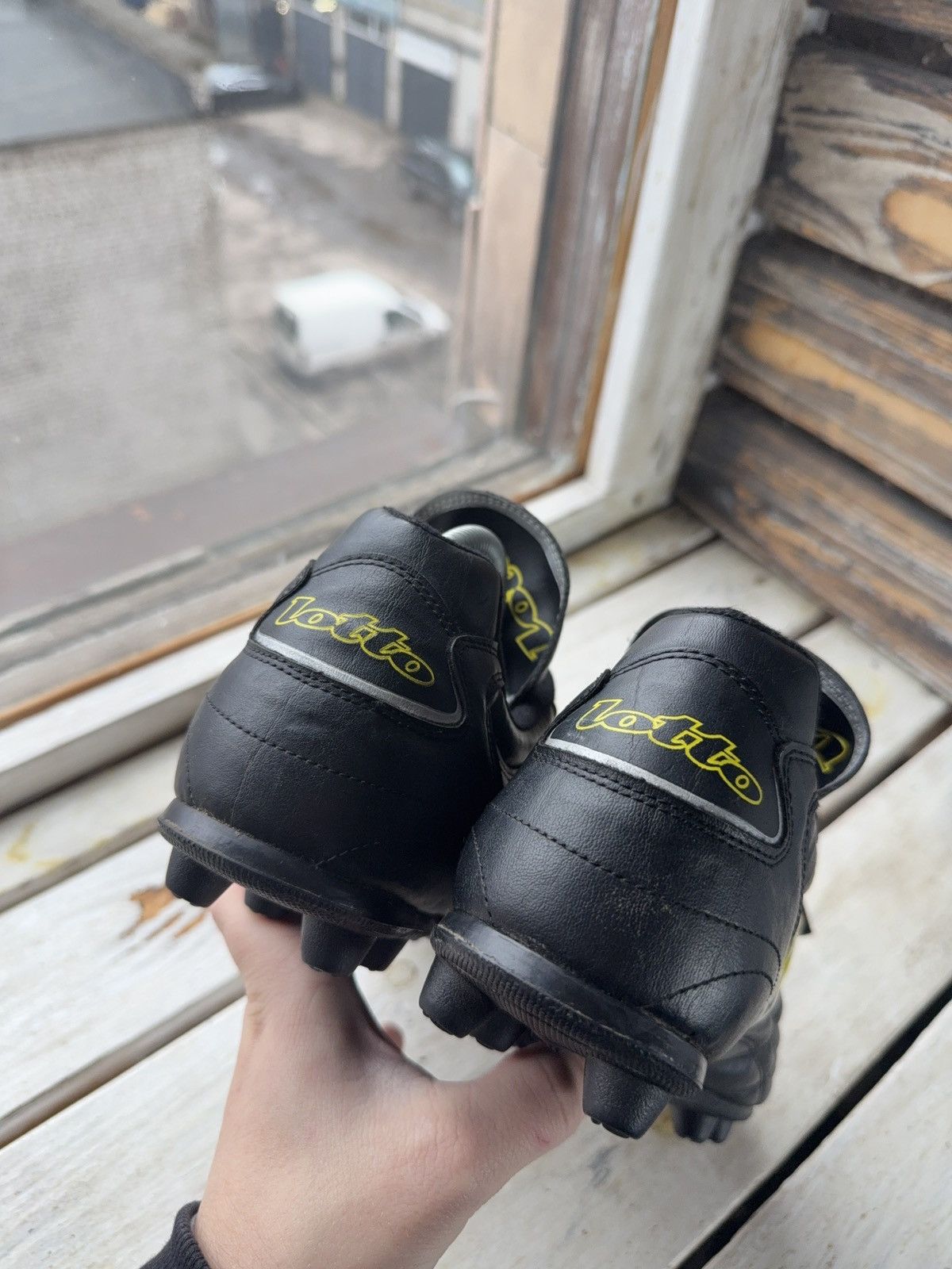 Lotto Sport Vntg Lotto Stadio 4000 FG Soccer Cleats Black Yellow Italy Size US 11 / EU 44 - 18 Thumbnail