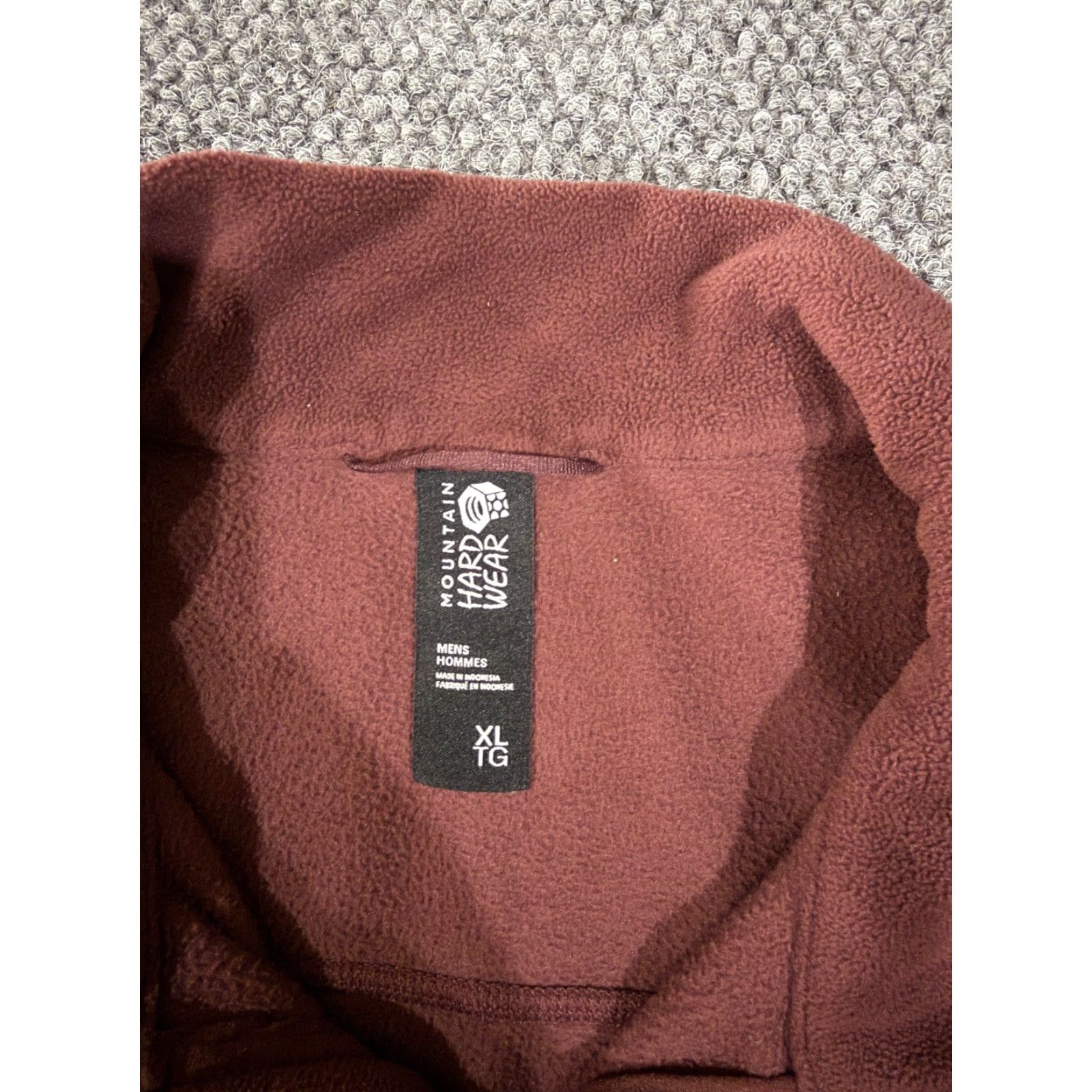 Mountain Hardwear Mountain Hardwear Fleece Pullover Mens XL Brown 1/4 Zip Outdoor Hiking Sweatshirt Regular Size Type Zipper Pockets Mock Neck Logo Size US XL / EU 56 / 4 - 3 Thumbnail