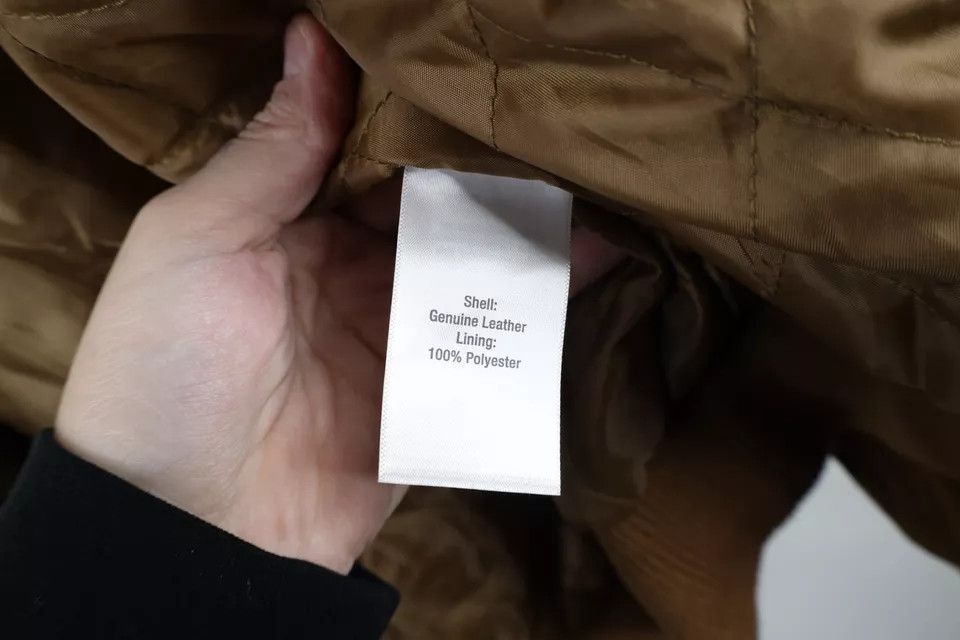 Vintage Vintage 90s Streetwear Leather Flight Bomber Jacket Brown Size US L / EU 52-54 / 3 - 8 Thumbnail