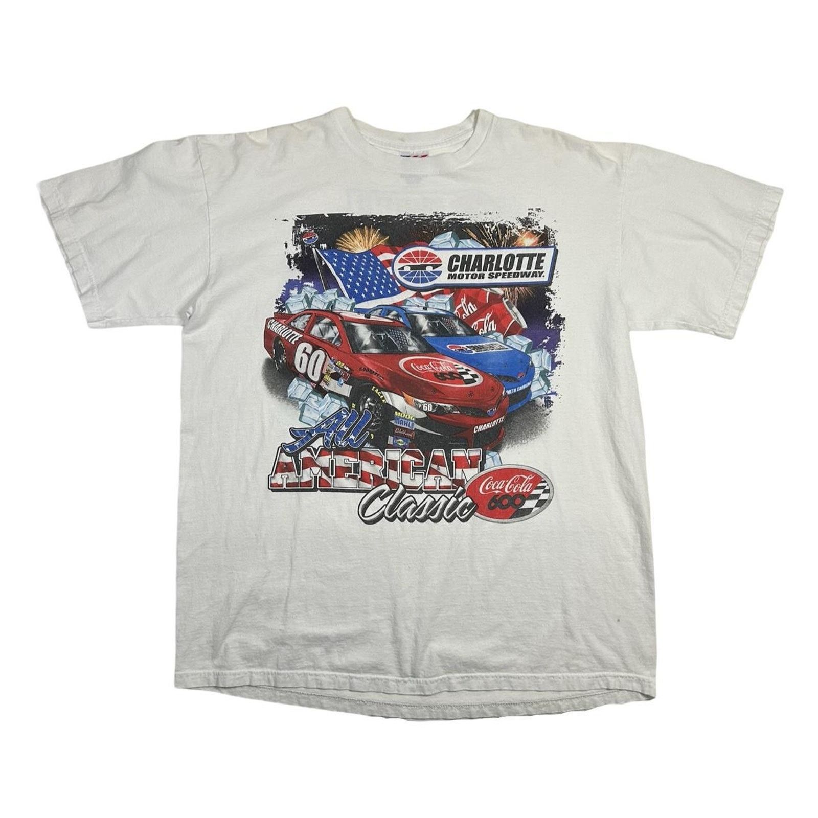Vintage Coke coca cola tee shirt nascar racing tee 2013 mens XL Size US XL / EU 56 / 4 - 1 Thumbnail
