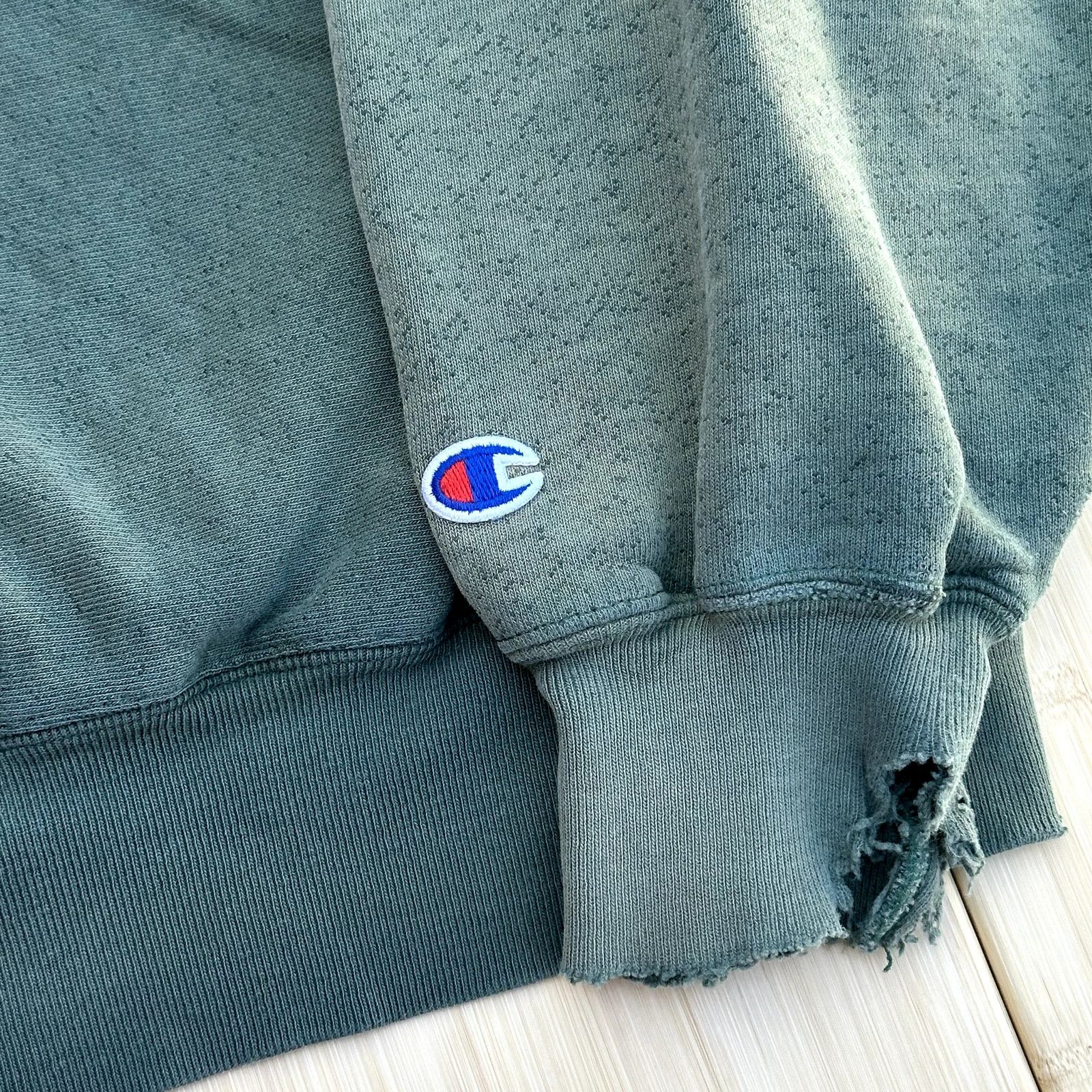 Champion × Japanese Brand Vintage Champion Reverse Weave Sweatshirt Distressed XL Size US XL / EU 56 / 4 - 3 Thumbnail