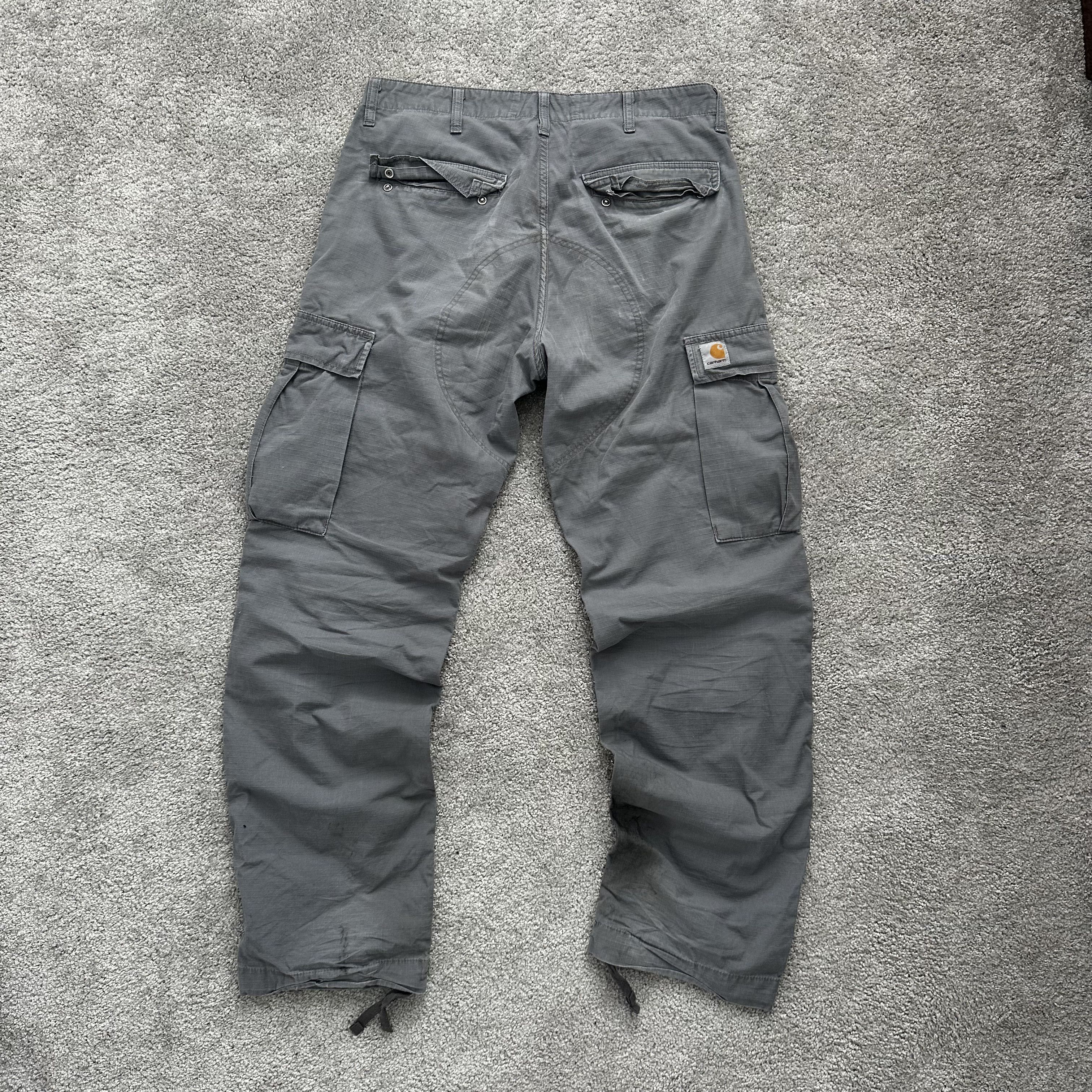 Carhartt Carhartt Vintage Distressed Denim Cargo Streetwear Pants Size US 32 / EU 48 - 4 Thumbnail