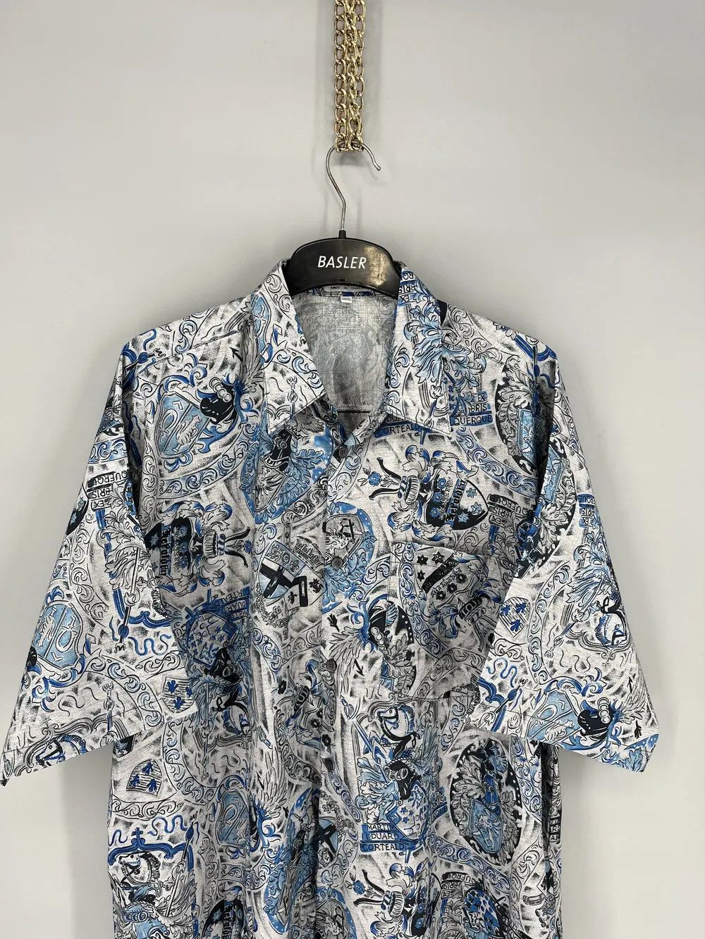 Vintage Vintage Y2K Crazy Shirts Hawaiian Silk Travis Scott style Size US XXL / EU 58 / 5 - 6 Thumbnail