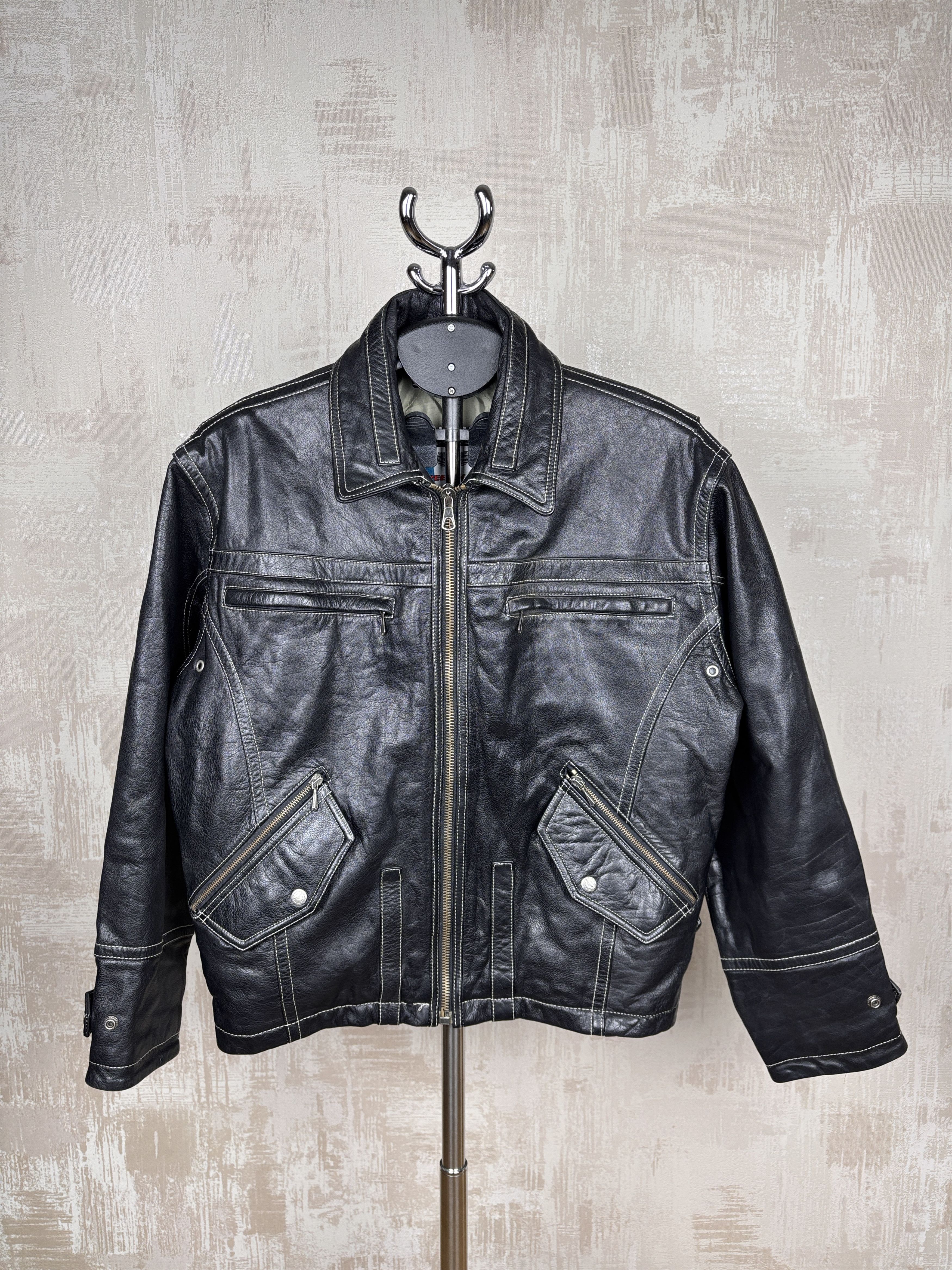 Hein Gericke × Indian Motorcycle × Vintage Hein Gericke Speedware Leather Jacket Motorcycle MotorBike Size US M / EU 48-50 / 2 - 2 Thumbnail