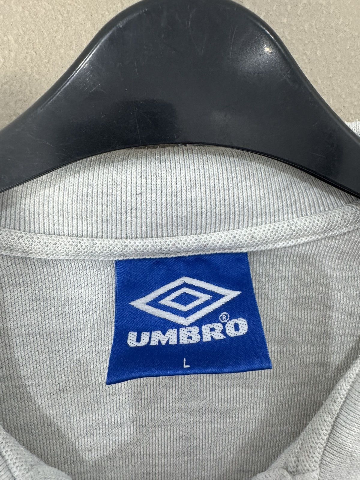 Umbro Manchester United 90S Polo Sz L jersey Shirt Soccer Football Size US L / EU 52-54 / 3 - 3 Thumbnail