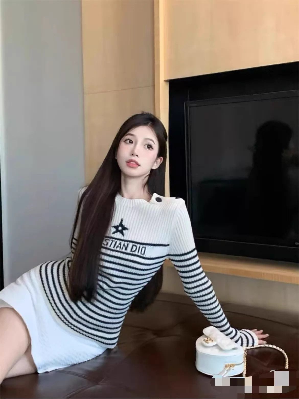 Dior Dior Striped Intarsia Crewneck Pullover Women's Size 36 Size XS / US 0-2 / IT 36-38 - 8 Thumbnail