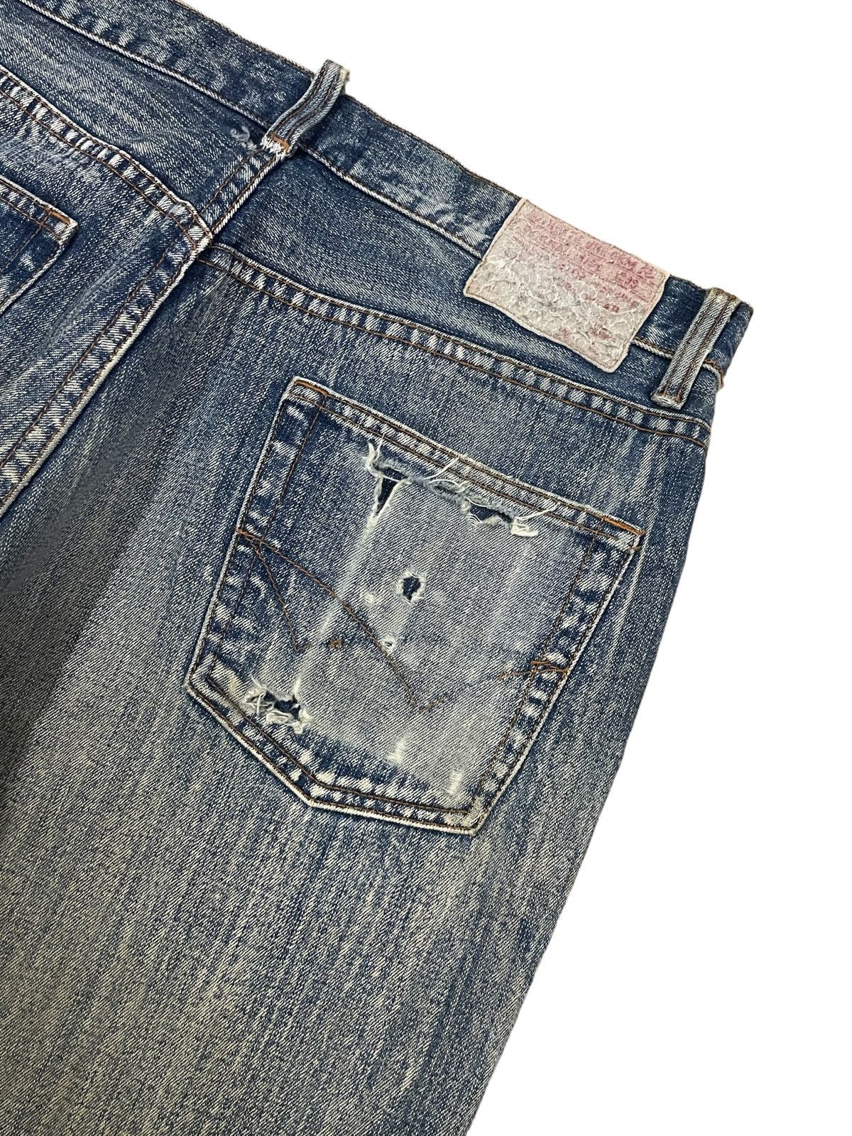 Hysteric Glamour Vintage Japanese Streetwear Ripped Baggy Mud Washed Jeans Size US 32 / EU 48 - 3 Thumbnail