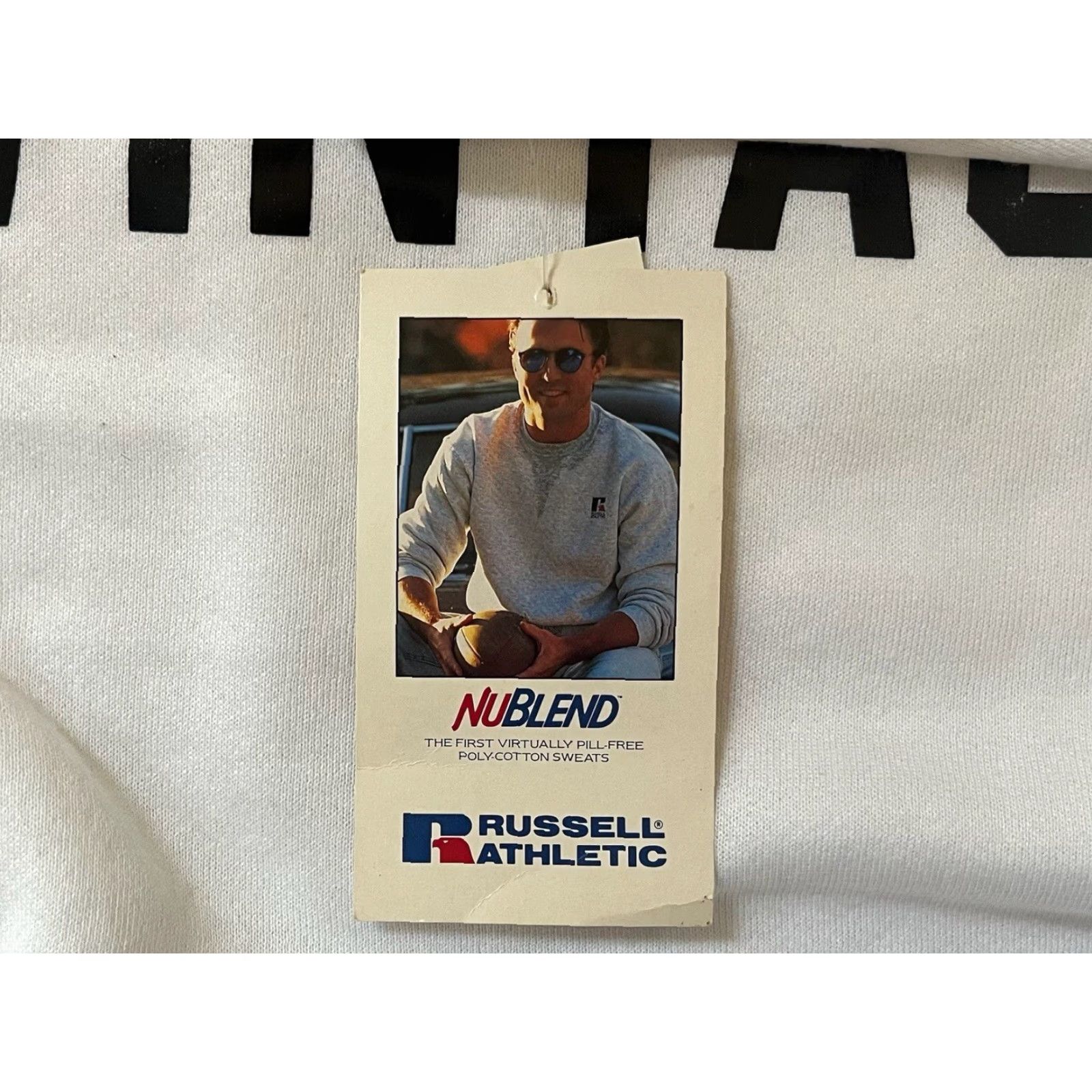 Russell Athletic VINTAGE Russell Athletic Crewneck Sweatshirt Mens 2XL White 90s Sweatshirt, Crew NWT, NOS, USA Size US XXL / EU 58 / 5 - 4 Thumbnail