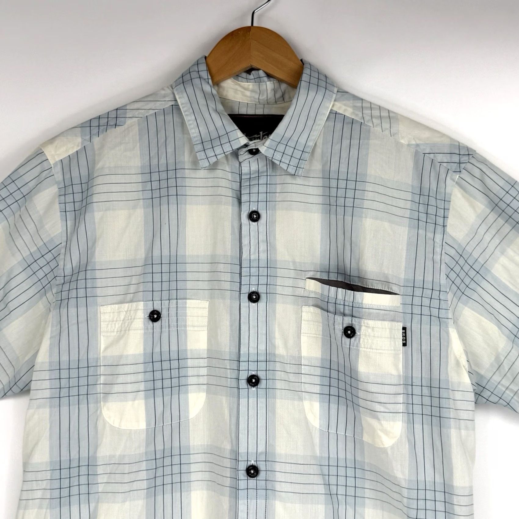 Howler Brothers Howler Brothers Shirt Mens M Plaid Button-Up Blue Lightweight Cowboy Tech Size US M / EU 48-50 / 2 - 3 Thumbnail