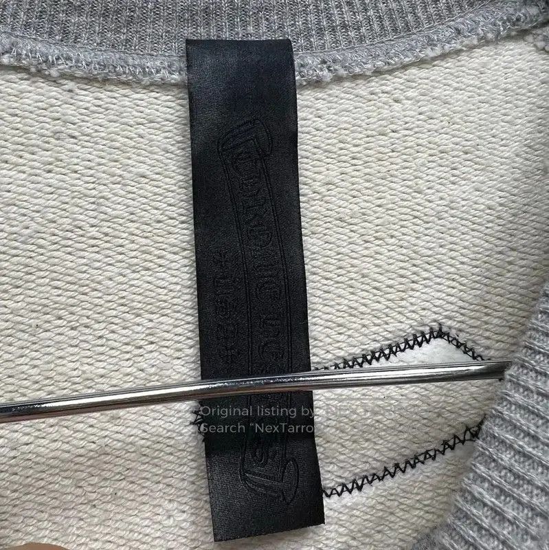 Chrome Hearts Chrome Hearts Gray Embroidered Long Sleeve Sweatshirt . Size US M / EU 48-50 / 2 - 3 Thumbnail