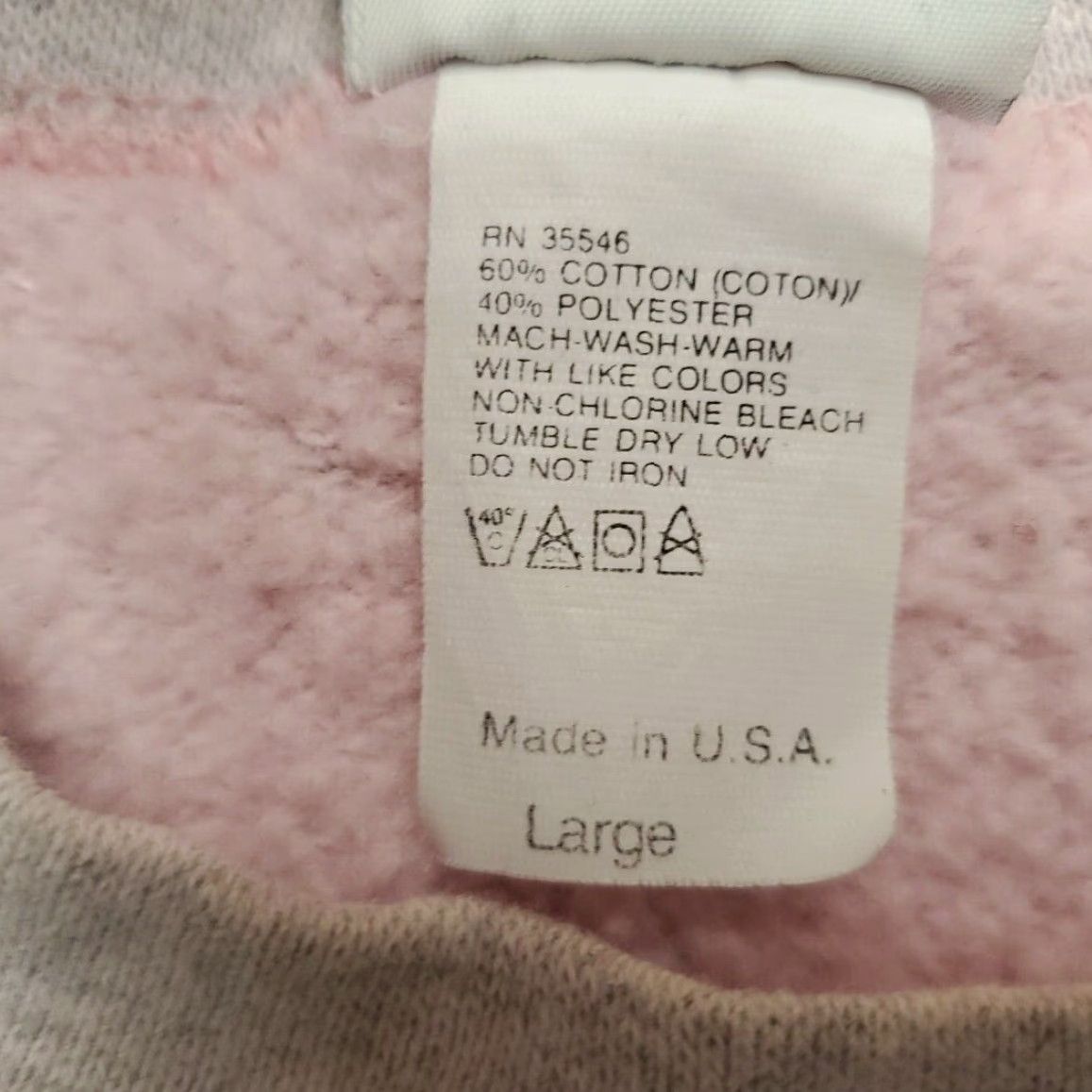 Vintage VINTAGE Pro Spirit Sweatshirt Women L Pink 80s 90s Made in USA Sweatshirt Casual Men’s/Women’s? Size L / US 10 / IT 46 - 6 Thumbnail