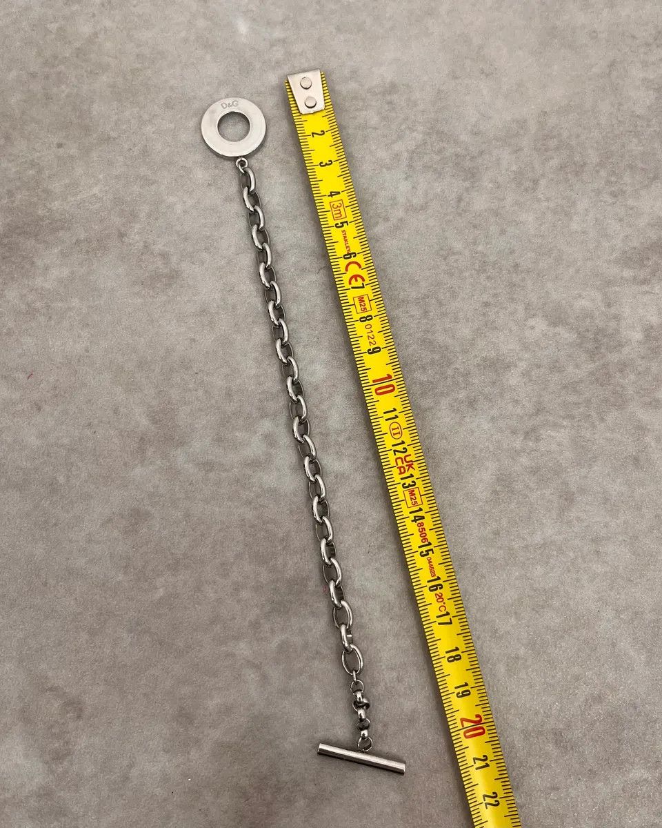 Dolce & Gabbana 2000s Dolce & Gabbana Grey Anchor Chain Bracelet Size ONE SIZE - 5 Thumbnail