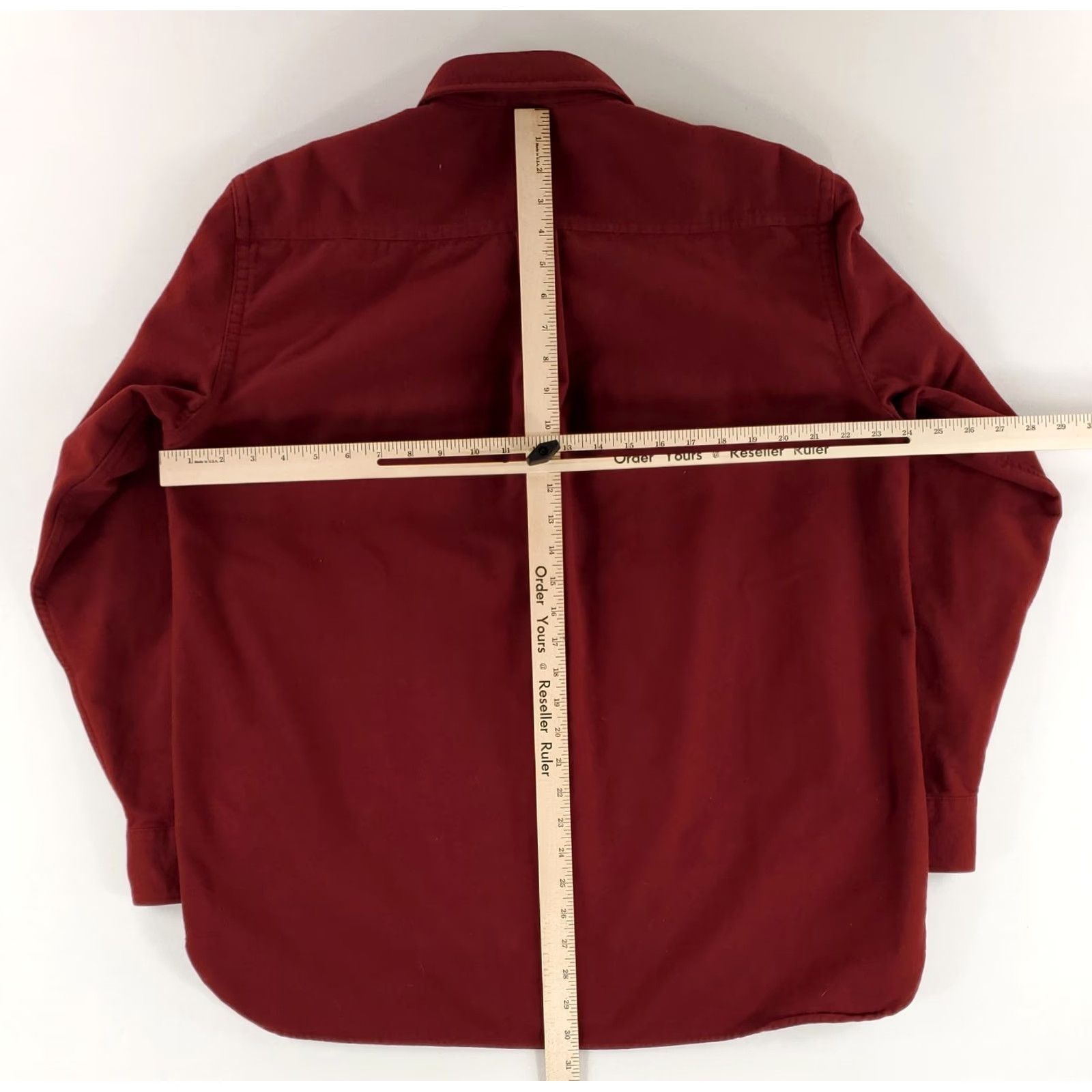 Vintage LL Bean Chamois Button Up Shirt Red Burgandy Long Sleeve Mens L Size US L / EU 52-54 / 3 - 4 Thumbnail