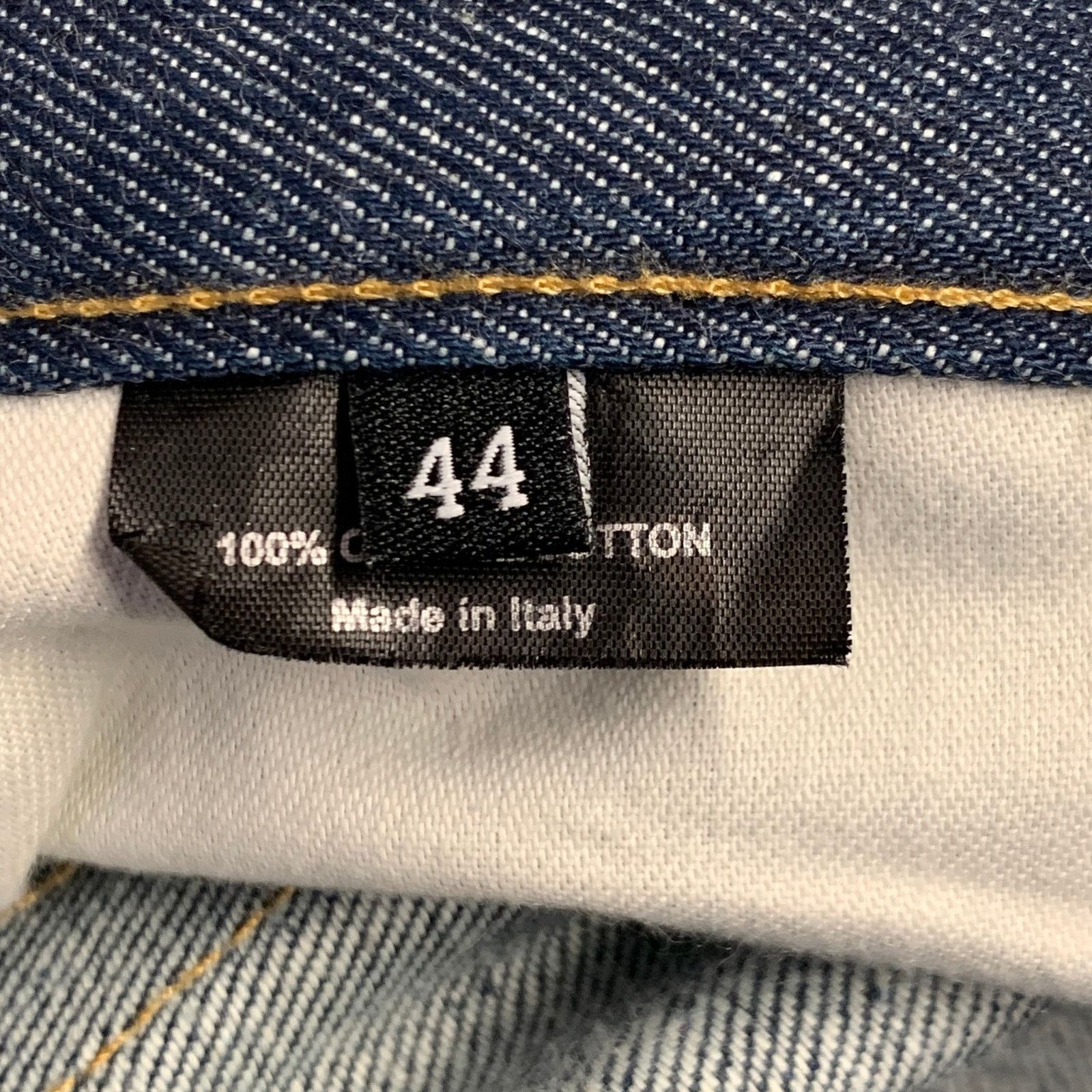 Gucci 28 Blue Contrast Stitch Cotton Straight Button Fly Jeans Size US 28 / EU 44 - 4 Thumbnail