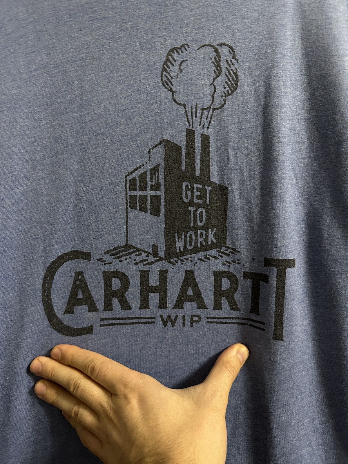 Carhartt Rare Vintage T-Shirt Carhartt WIP Get To Work. Size US XL / EU 56 / 4 - 2 Thumbnail