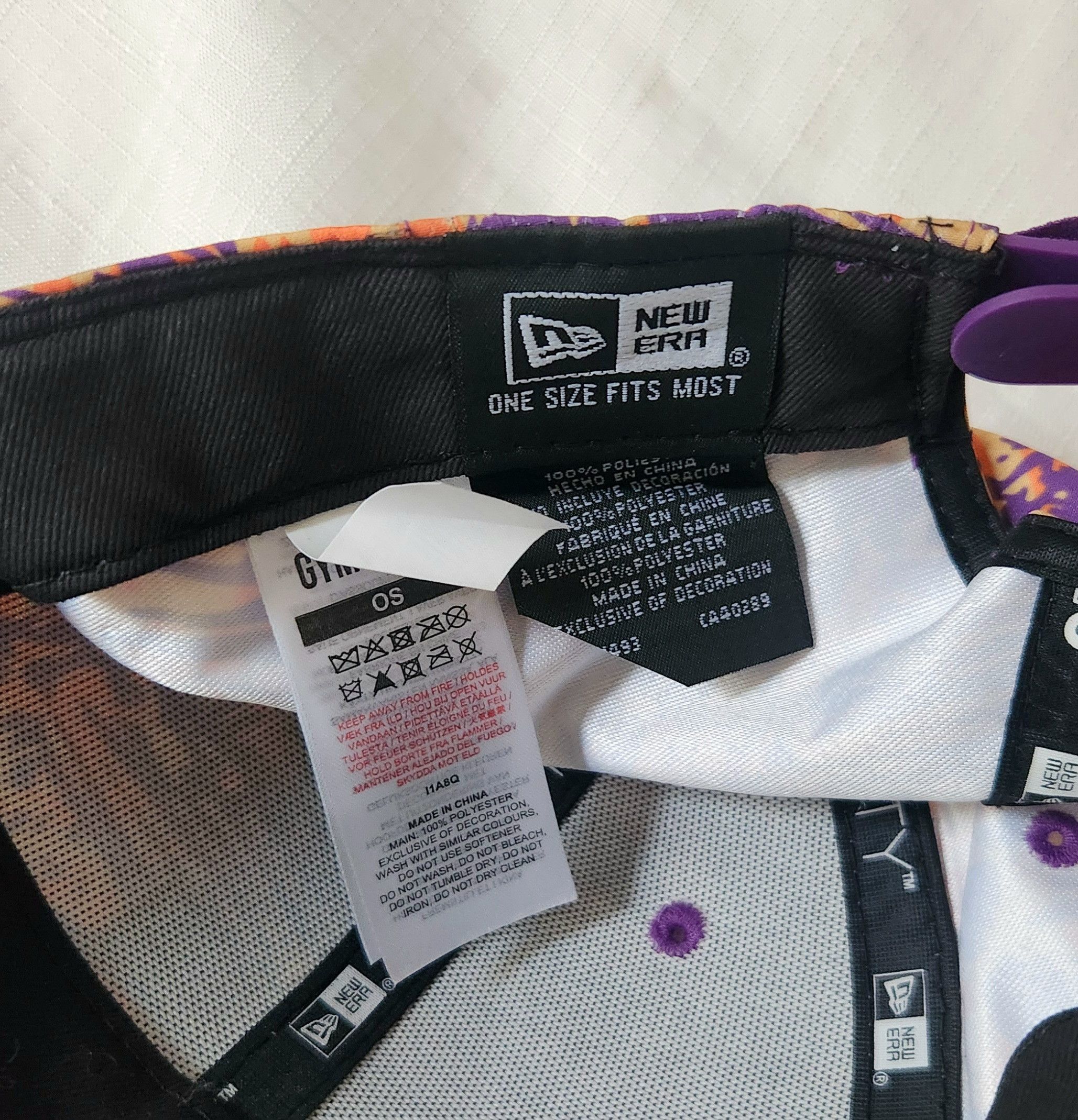 Gymshark × New Era Gymshark X New Era Hat Snapback Logo AOP All Over Print Rare Size ONE SIZE - 9 Thumbnail