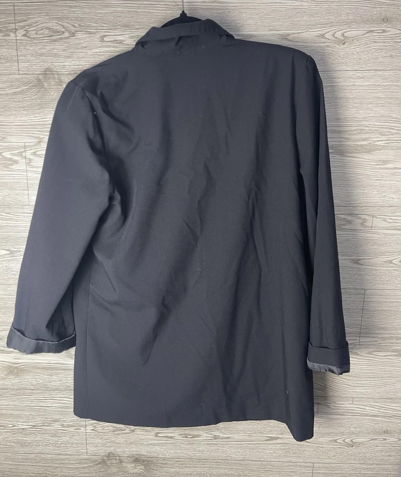 Other Vintage Sag Harbor Jacket Womens 10 Black Blazer Coat Size L / US 10 / IT 46 - 2 Thumbnail