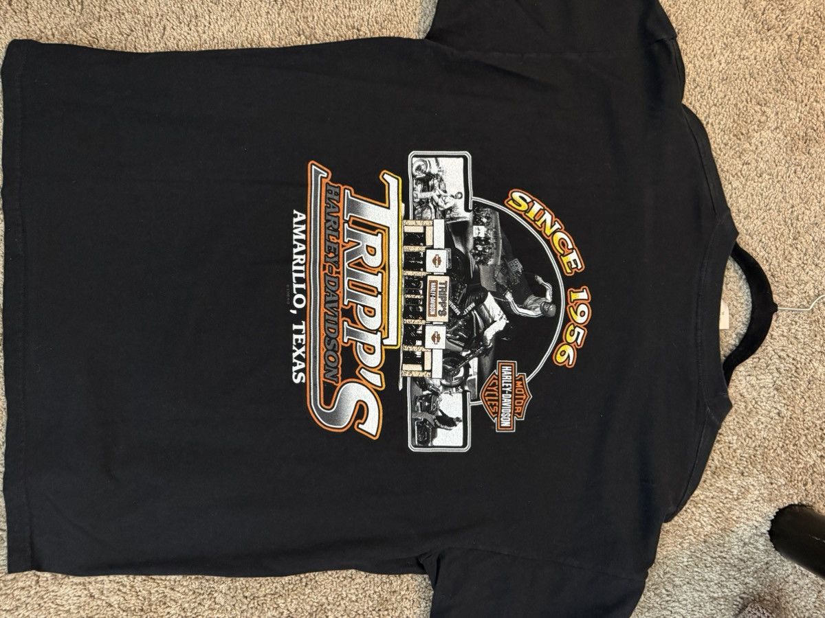 Harley Davidson × Vintage Harley Davidson Black Heavy Weight Tee Size US XL / EU 56 / 4 - 1 Thumbnail