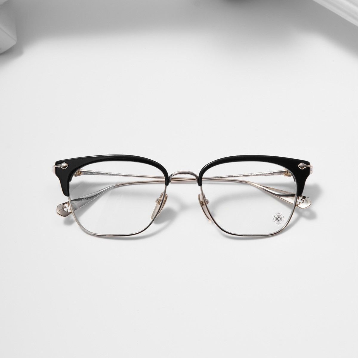 Chrome Hearts CHROME HEARTS SLUNTRADICTION (54) BLACK/GOLD PLATED GLASSES Size ONE SIZE - 6 Thumbnail
