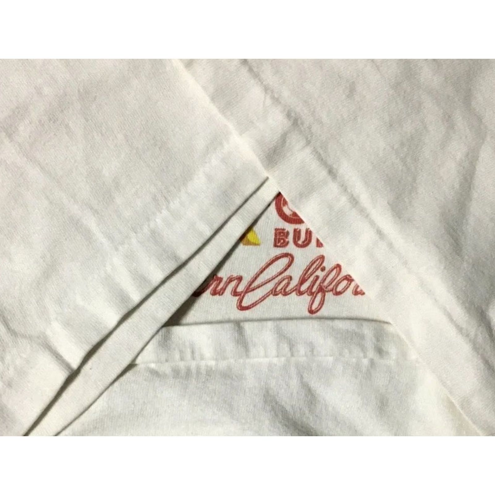 Vintage VINTAGE In N Out Burger Shirt 2XL T-Shirt Men White 90s 80s Biker Grunge Fast Food Art Distressed Powdered Distress Slogan/Logo Size US XXL / EU 58 / 5 - 5 Thumbnail