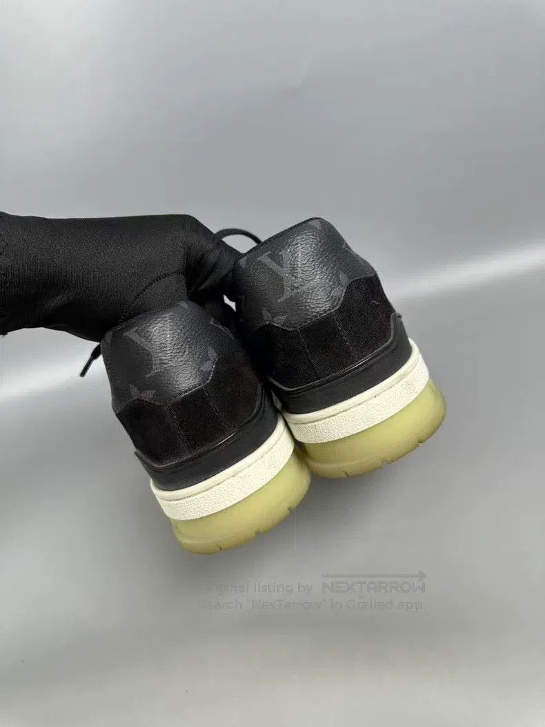 Louis Vuitton Louis Vuitton Classic Black Flower Trainer Casual Shoes Size US 7 / EU 40 - 5 Thumbnail