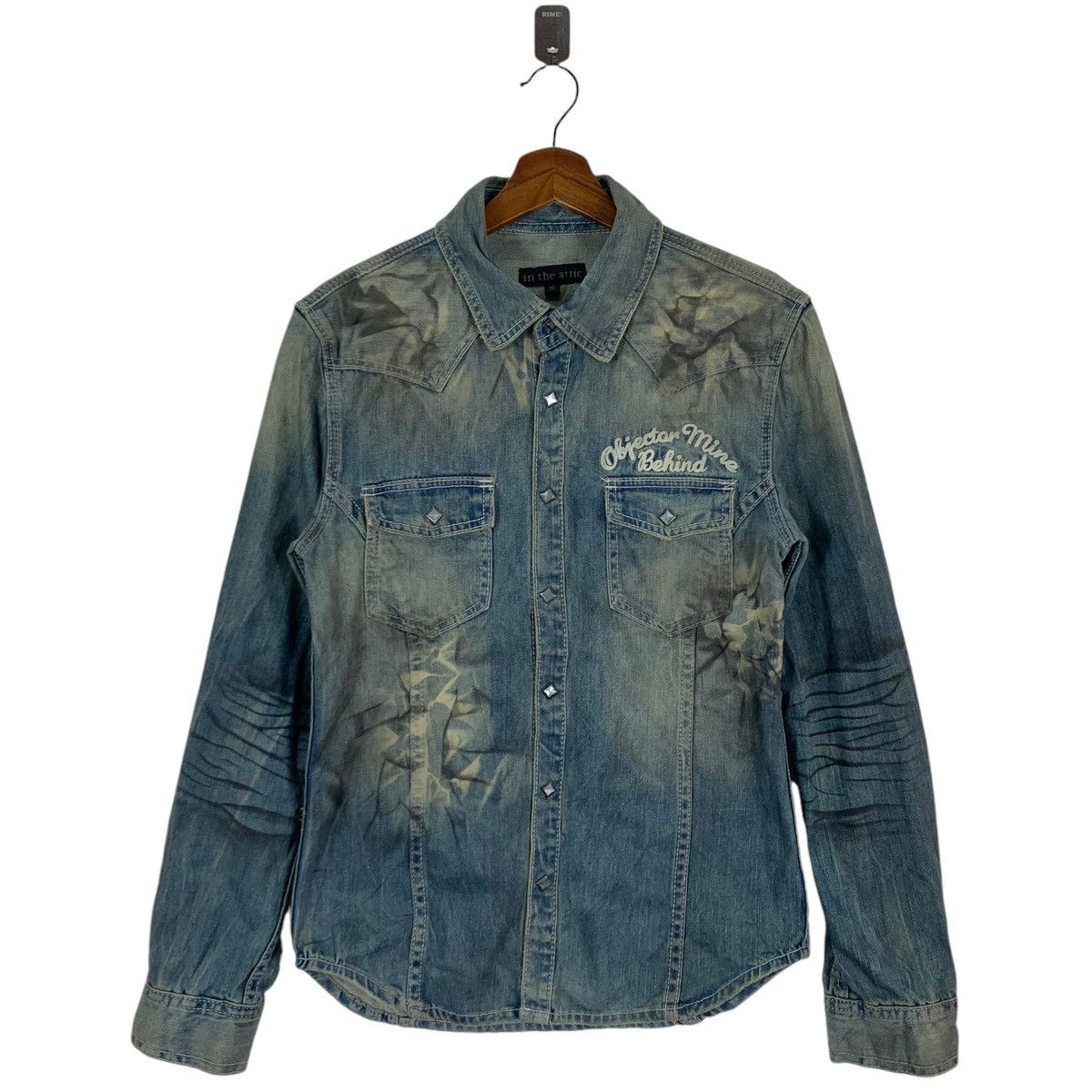If Six Was Nine × In The Attic VINTAGE IN THE ATTICS PUNK GOTHIC DISTRESSED SNAP BUTTON Size US M / EU 48-50 / 2 - 1 Thumbnail