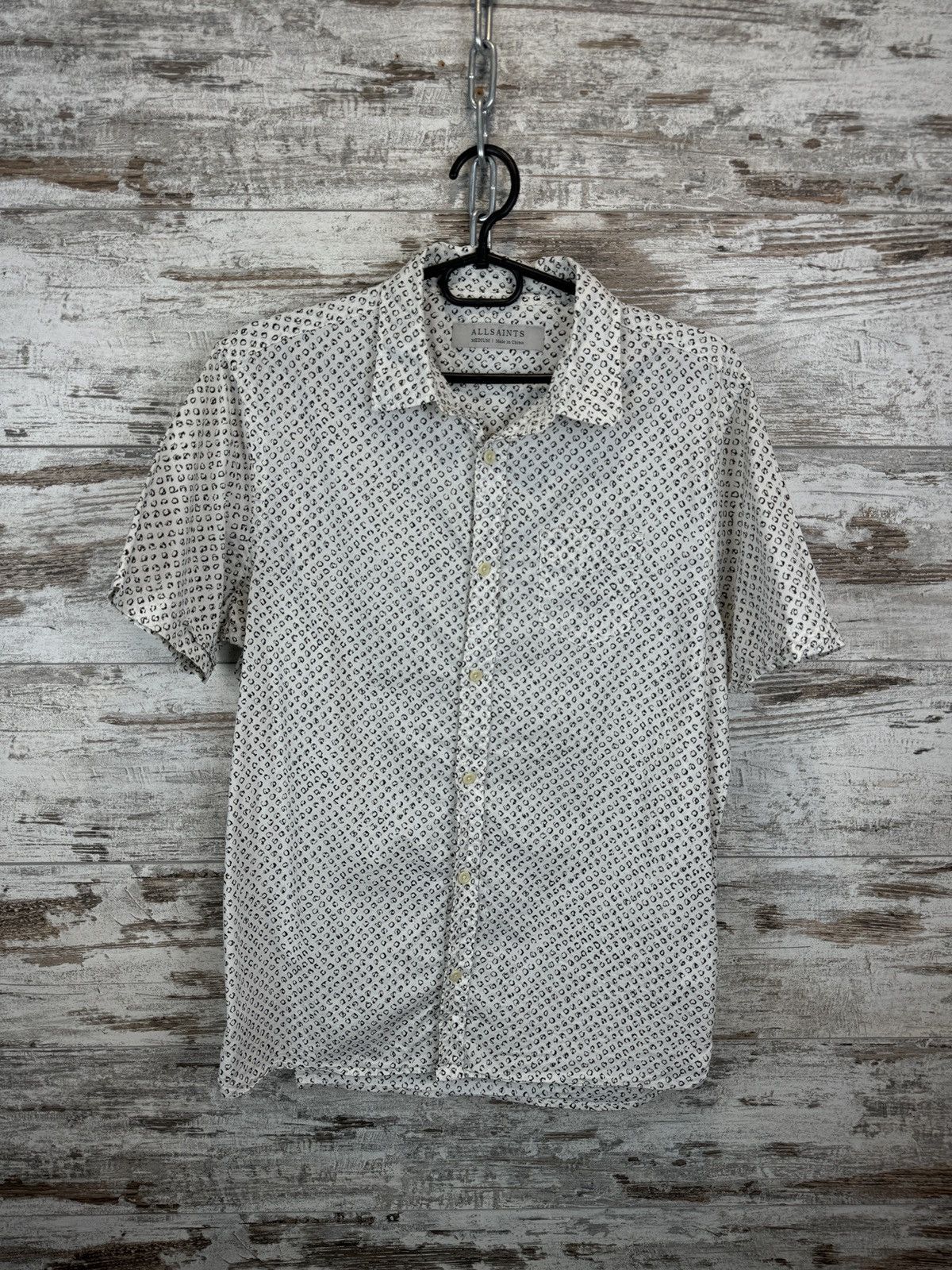 Allsaints × Japanese Brand Mens AllSaints Cardtridge ss shirts button up Hawaiian crazy Size US M / EU 48-50 / 2 - 1 Thumbnail