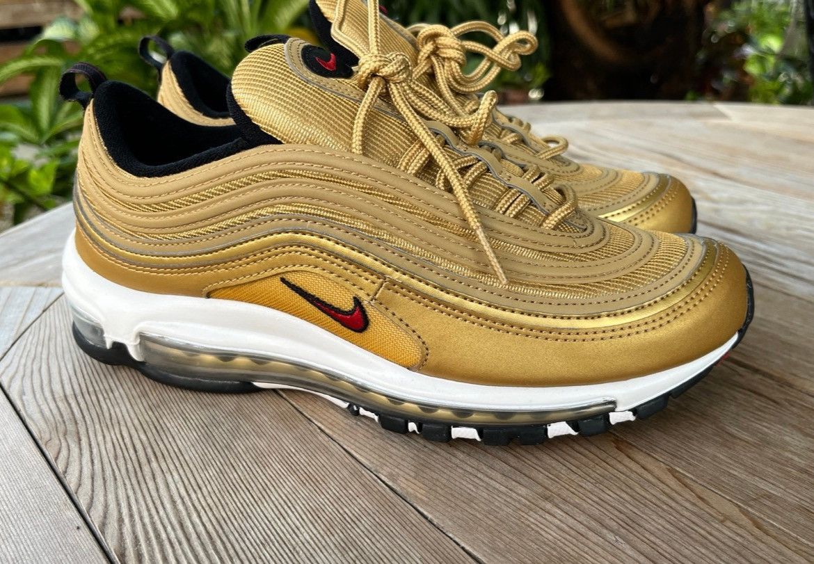 Nike Nike Air Max 97 OG Size 8 Men Deadstock Gold Original Box Size US 8 / EU 41 - 6 Thumbnail