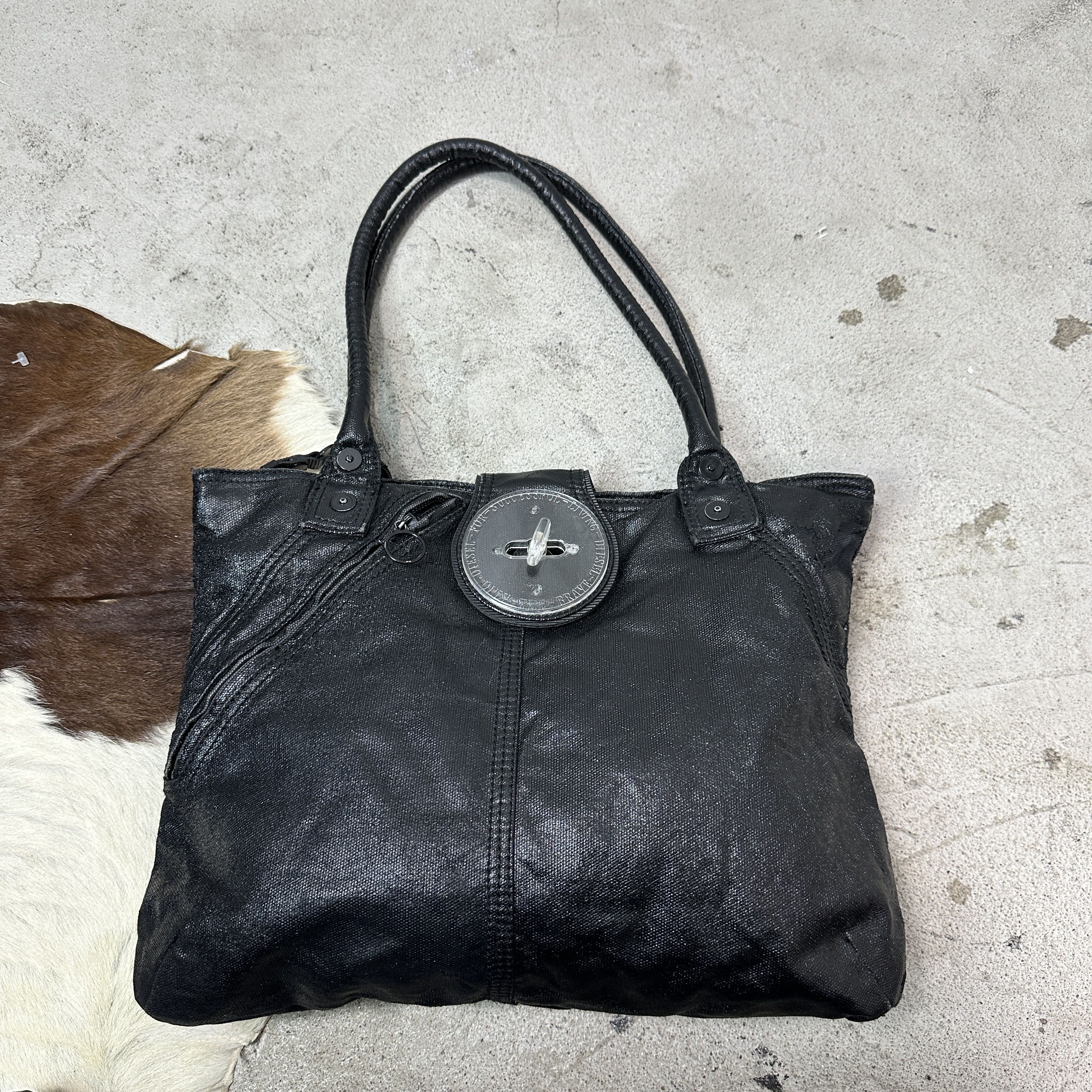 Diesel Vintage Diesel Transparent Turn Lock Shoulder Bag 00s Size ONE SIZE - 5 Thumbnail