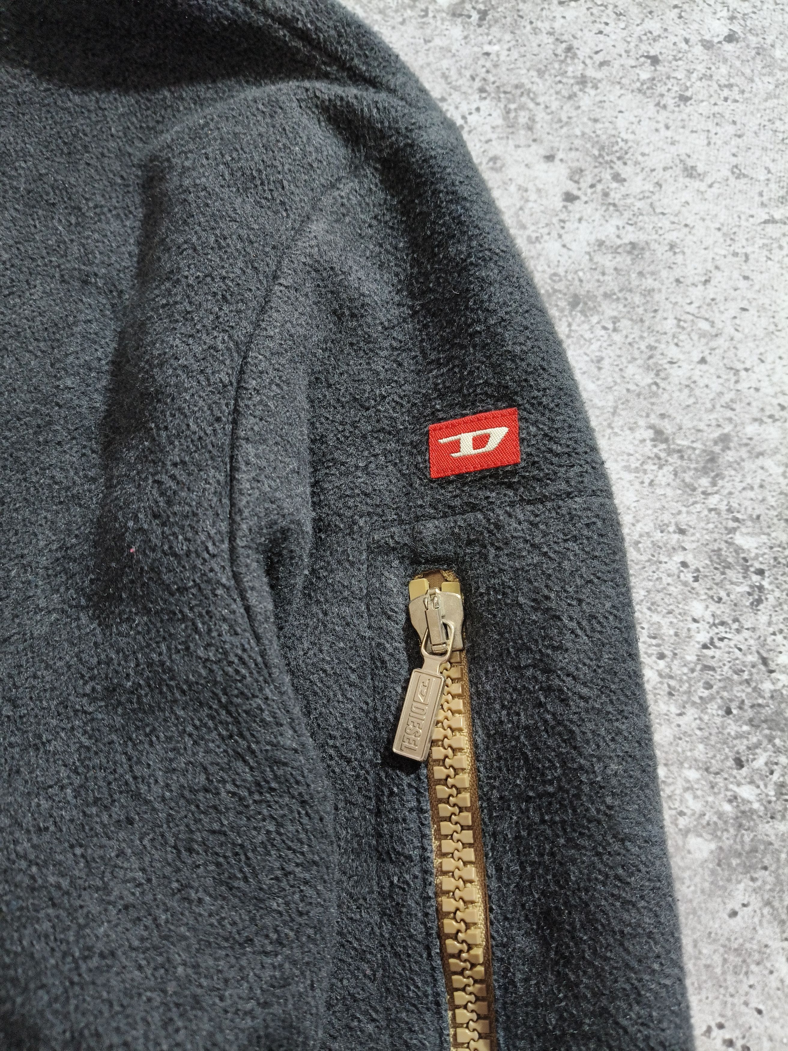 Diesel Vintage Diesel Fleece Zip Hoodie Made in Italy Size US XL / EU 56 / 4 - 3 Thumbnail