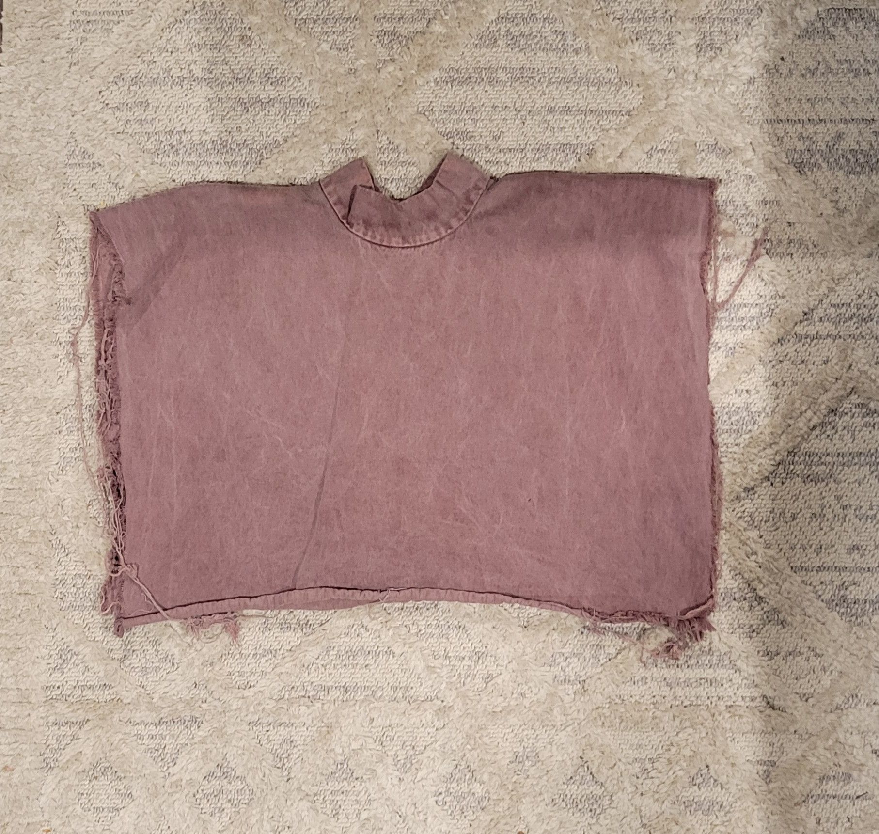 image of Yeezy Sunday Service Choir Poncho Coachella Sample in Burgandy, Men's (Size Large)