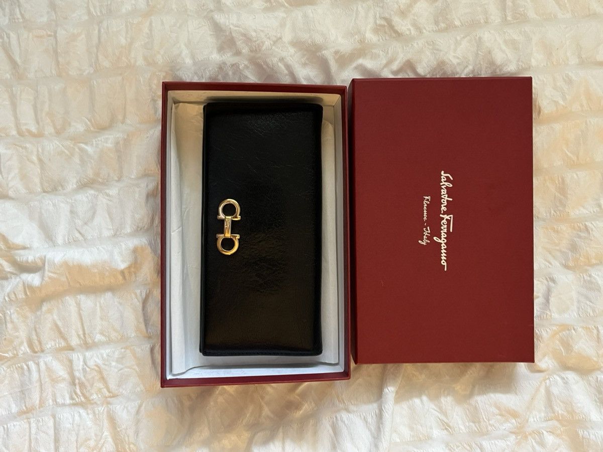 Salvatore Ferragamo Black Leather Salvatore Farragamo Wallet Size ONE SIZE - 1 Thumbnail