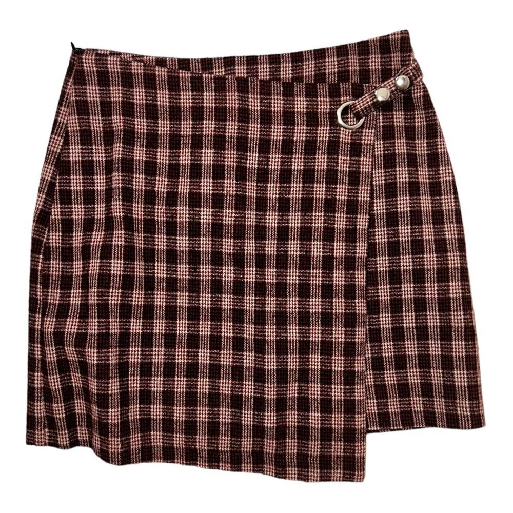 Designer Fransceca’s l NWT Plaid Faux Wrap Mini Skirt Size 14Y Size 24" / US 00 / IT 34 - 2 Thumbnail
