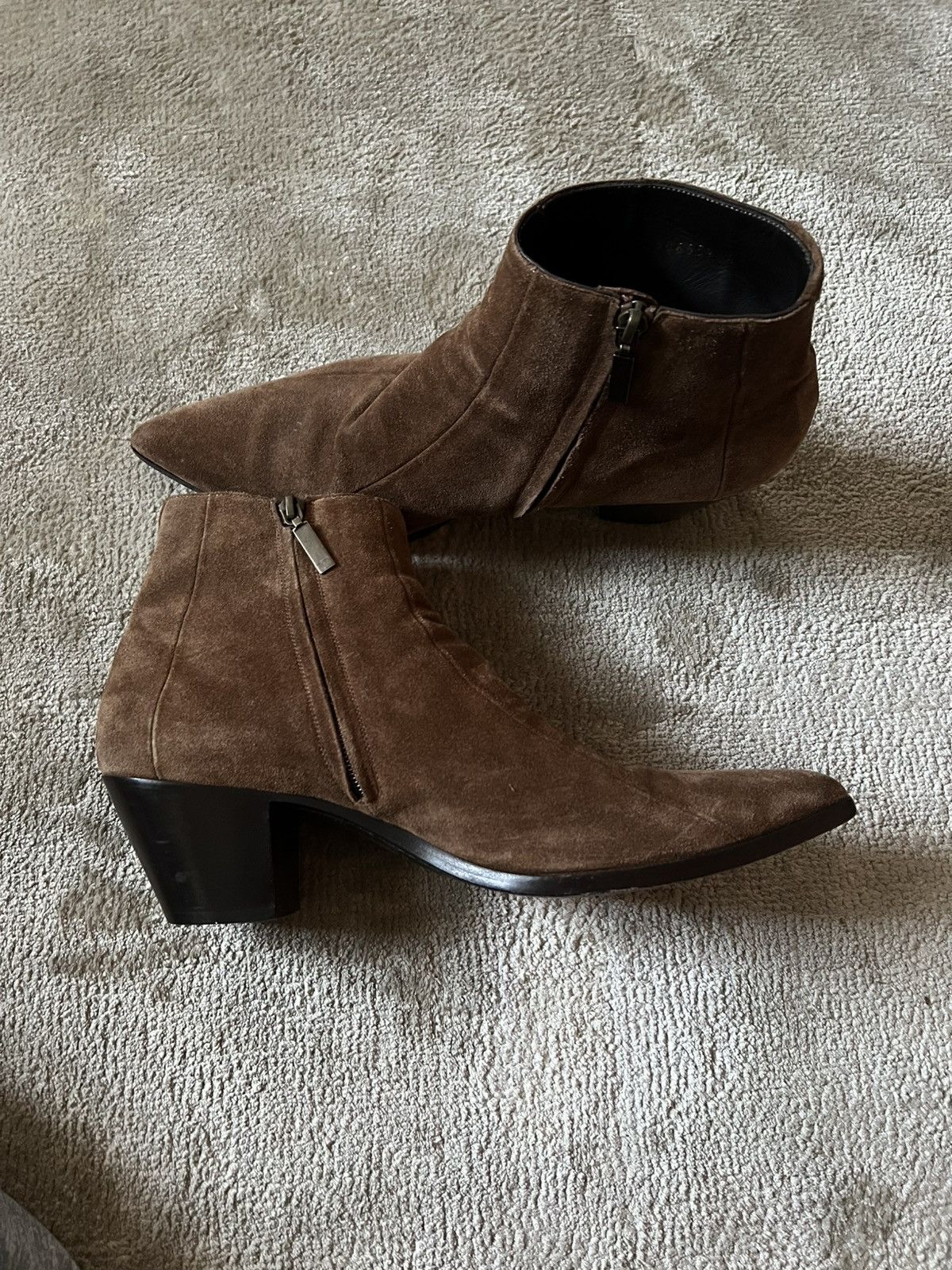 Saint Laurent Paris Brown Suede Finn 60 Size US 12 / EU 45 - 5 Thumbnail