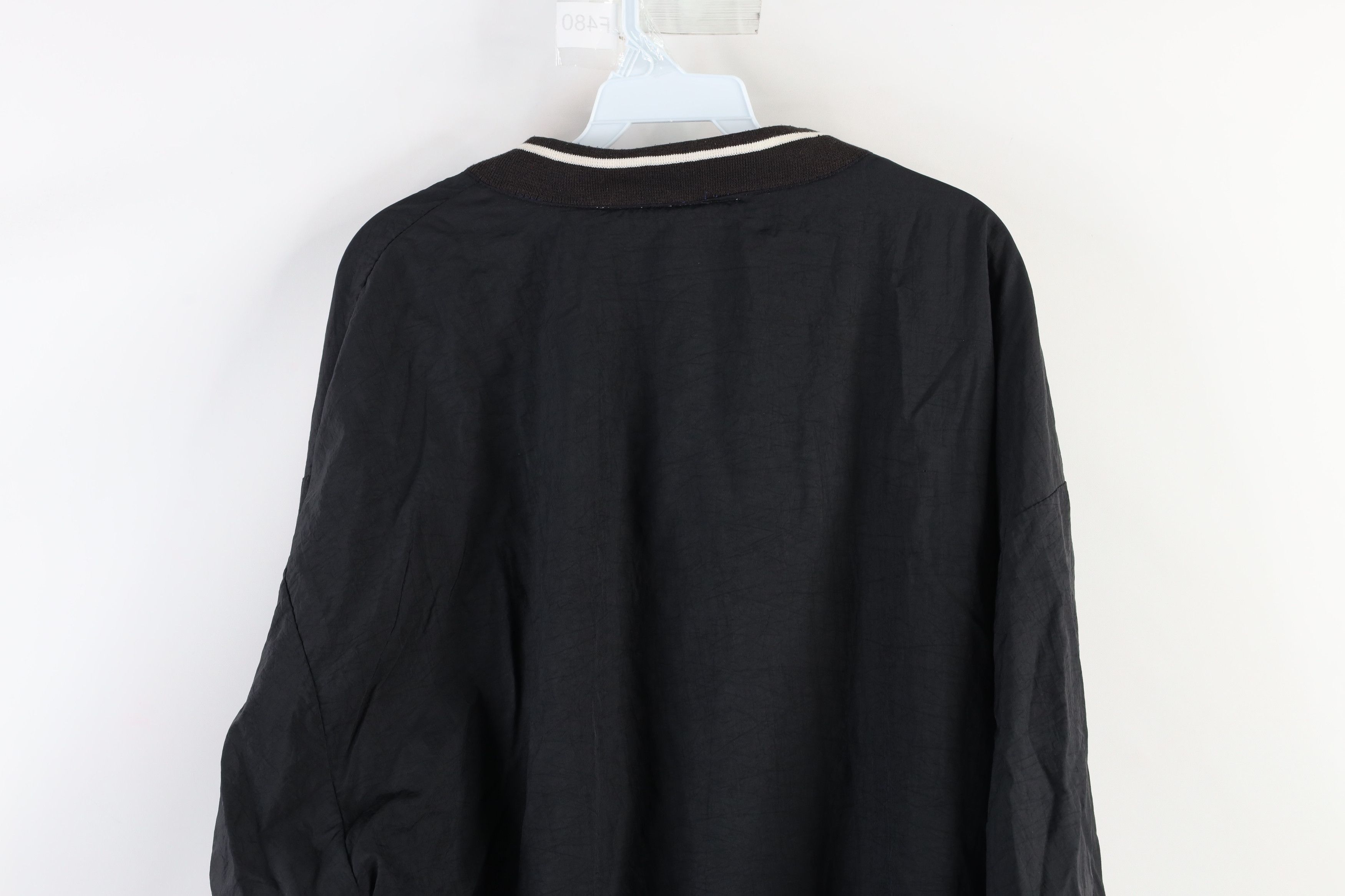 Reebok × Vintage Vintage 90s Reebok Lined Pullover Windbreaker Jacket Black Size US XL / EU 56 / 4 - 12 Thumbnail