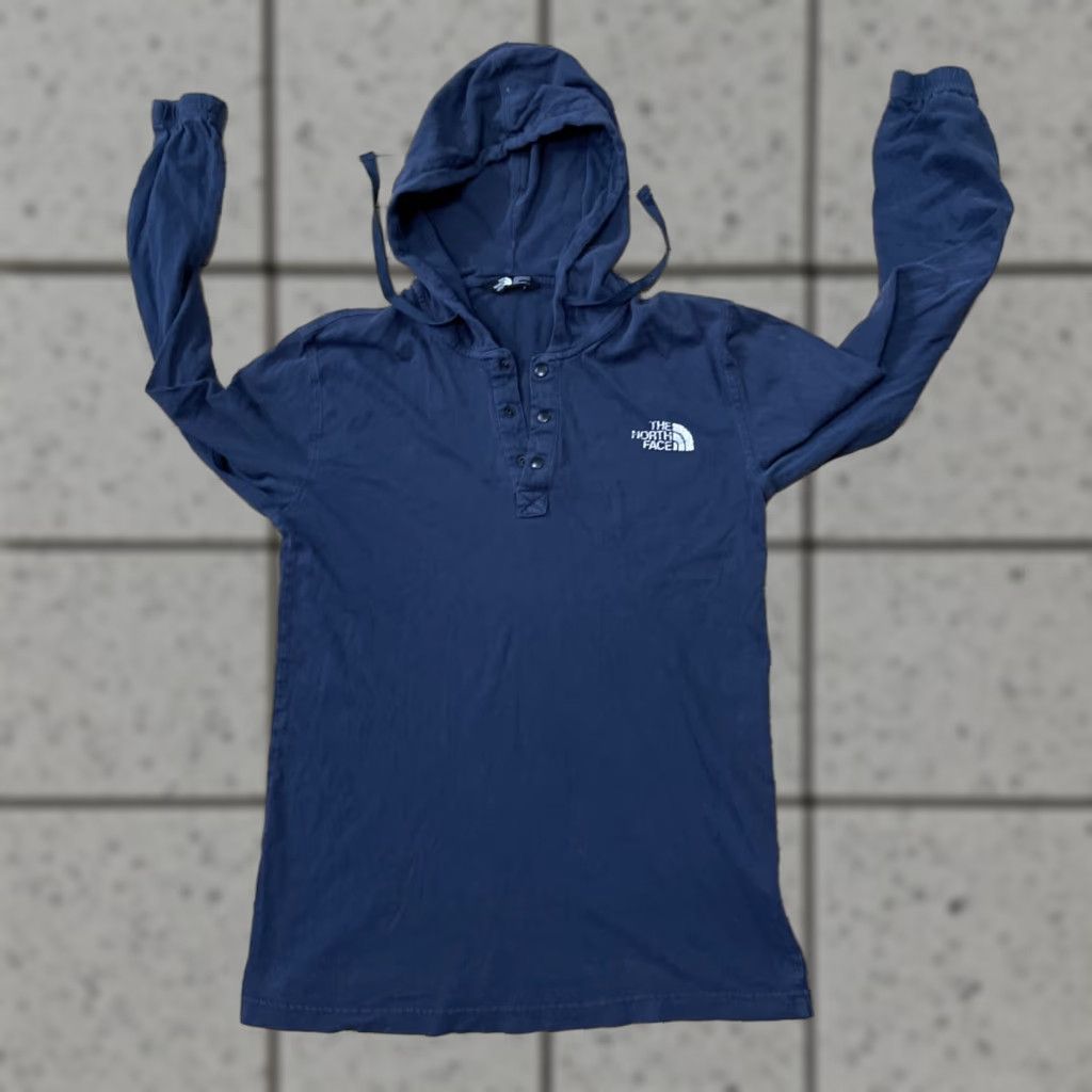 The North Face The North Face Snap Hoodie Men S Active Logo Blue Lightweight Beachy Sweater S Size US S / EU 44-46 / 1 - 1 Thumbnail