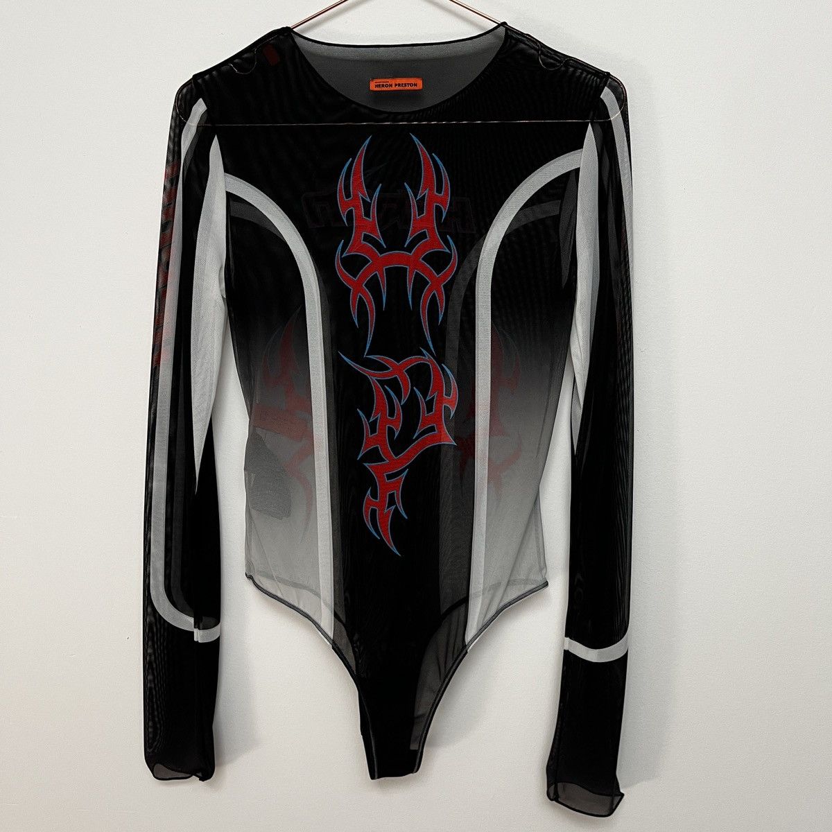 Heron Preston Heron Preston Gothic Mesh Bodysuit (unisex) Size US M / EU 48-50 / 2 - 9 Thumbnail
