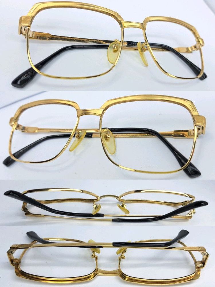 Vintage HOYA G 09119 HDG 18K Gold Plated Luxury Square Frame 54mm Size ONE SIZE - 2 Thumbnail